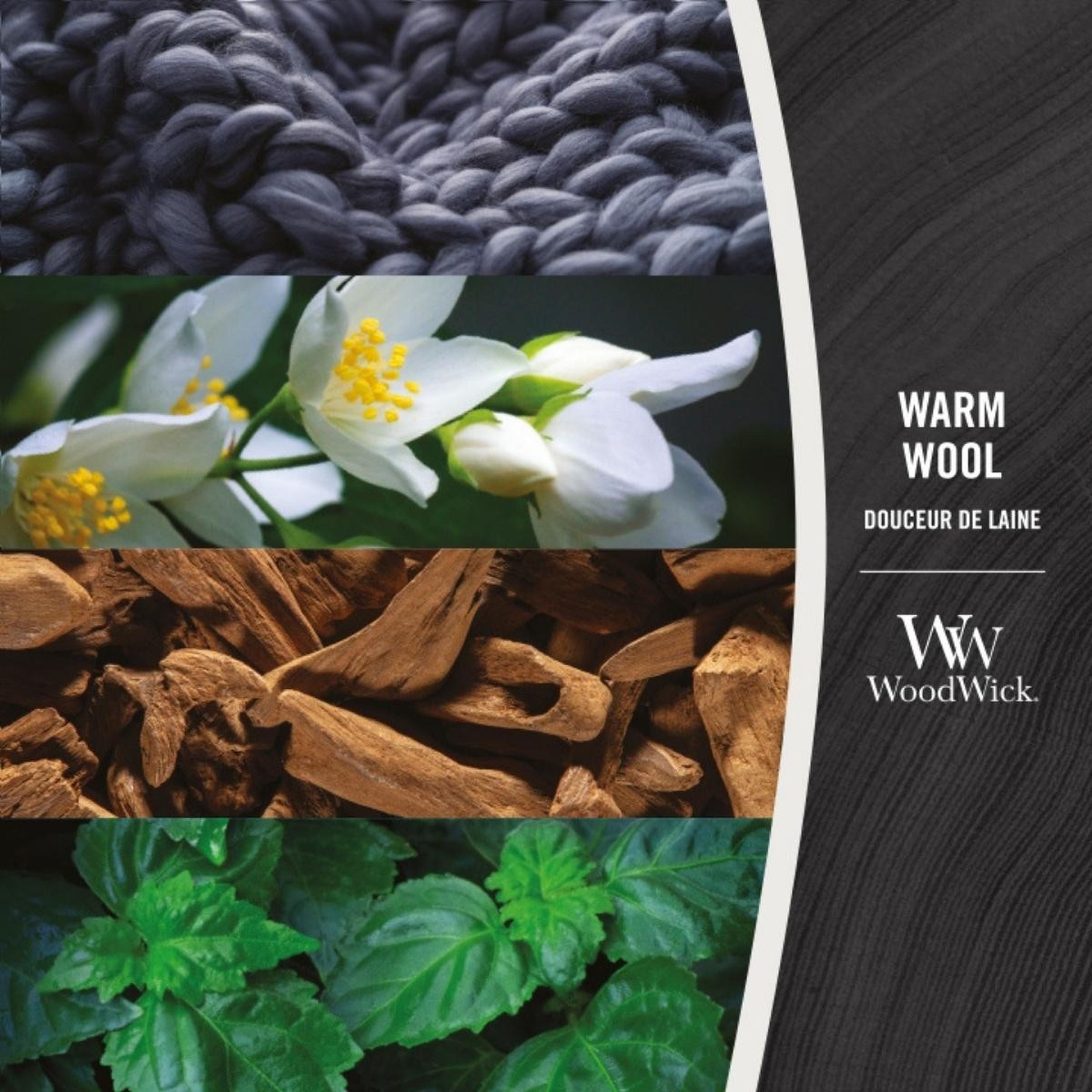 Świeca zapachowa Woodwick Warm Wool 610 g