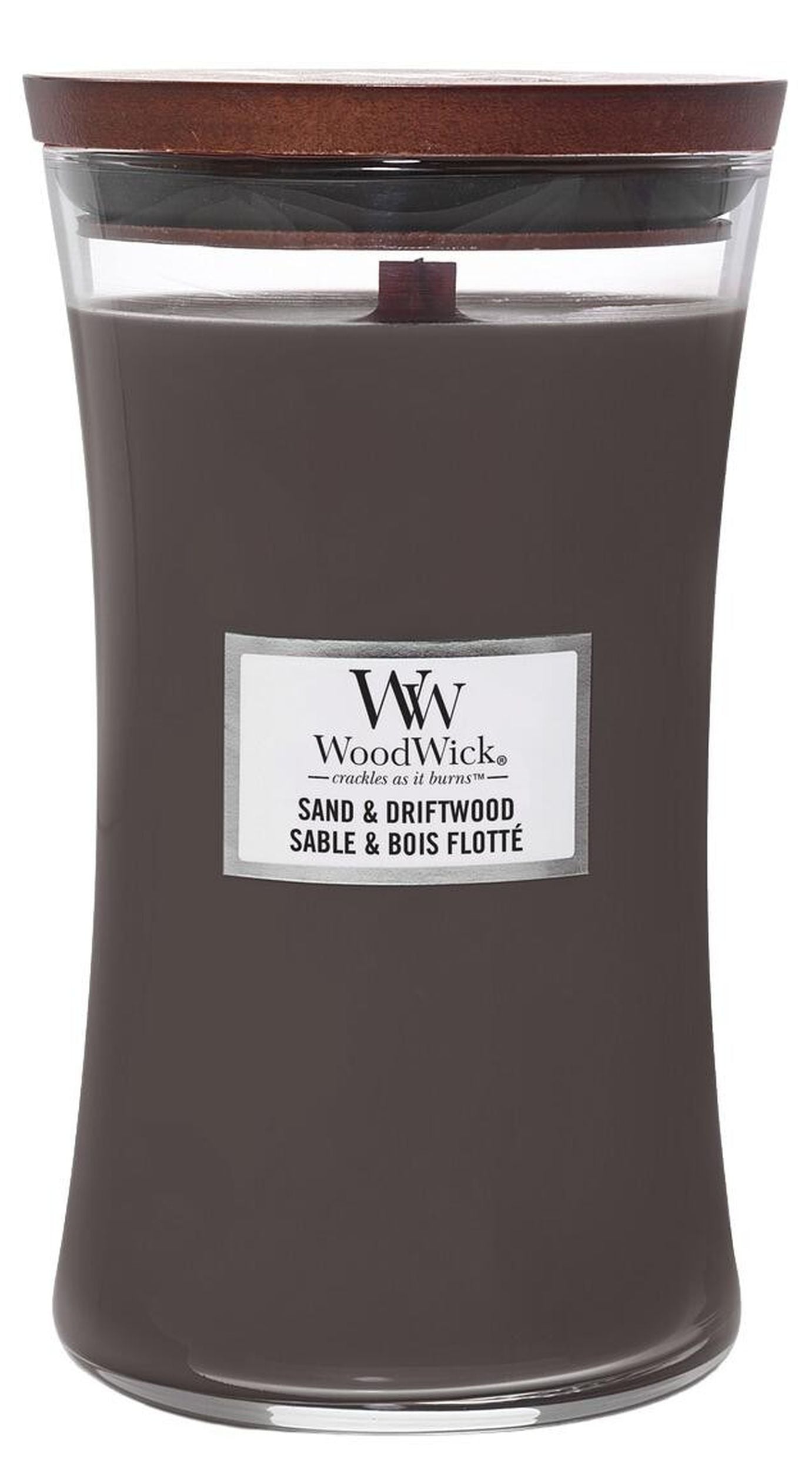 Świeca zapachowa Woodwick Sand & Driftwood 610 g
