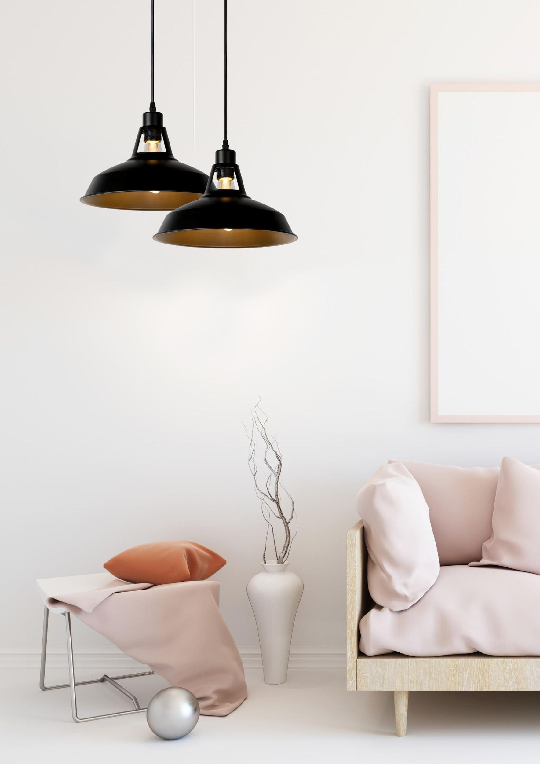 Lampa wisząca Brassy x1 czarna