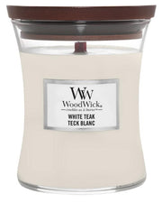 Świeca zapachowa Woodwick White Teak 275 g