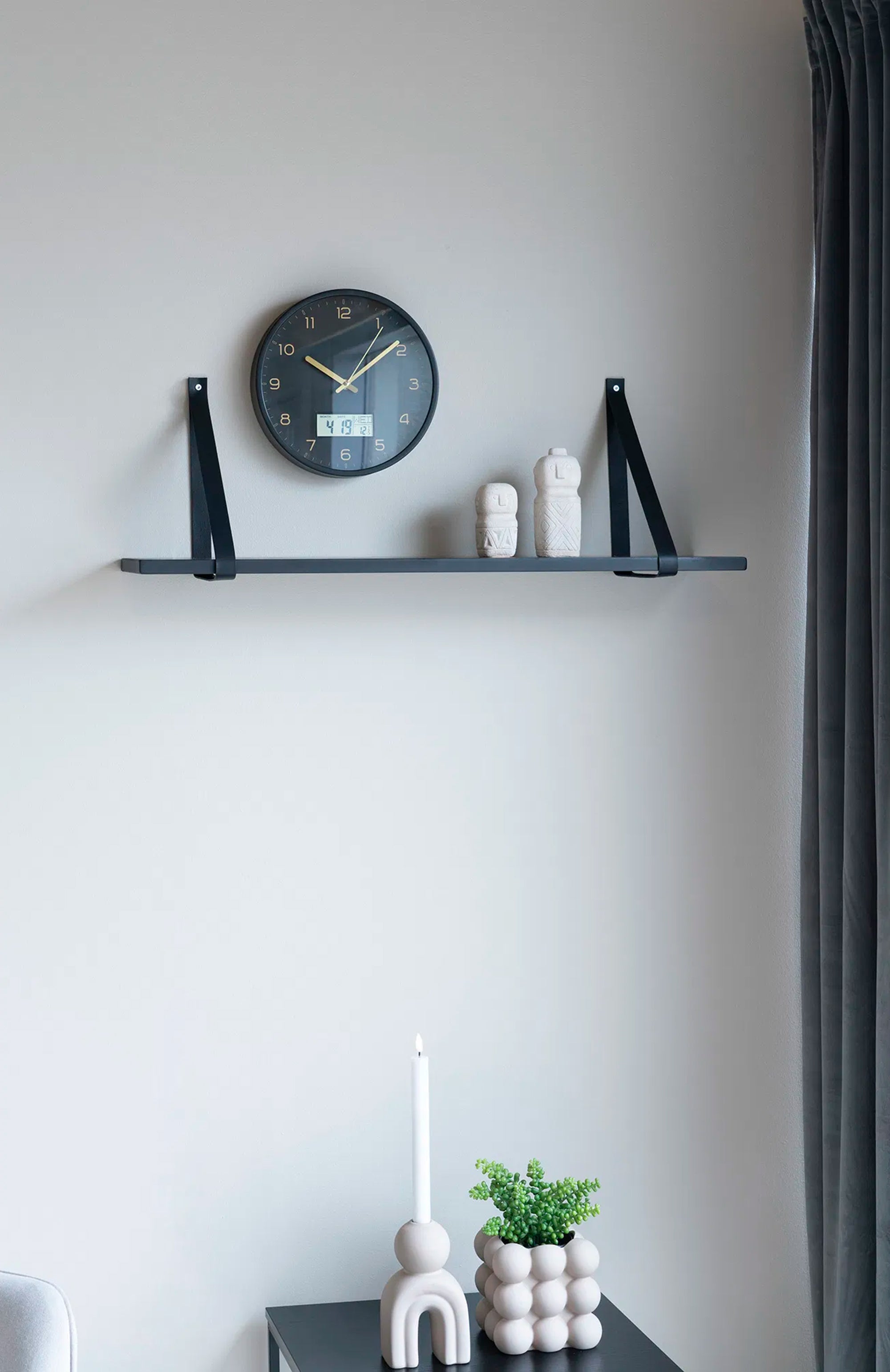 Zegar ścienny Amiens średnica 25 cm czarno-złoty