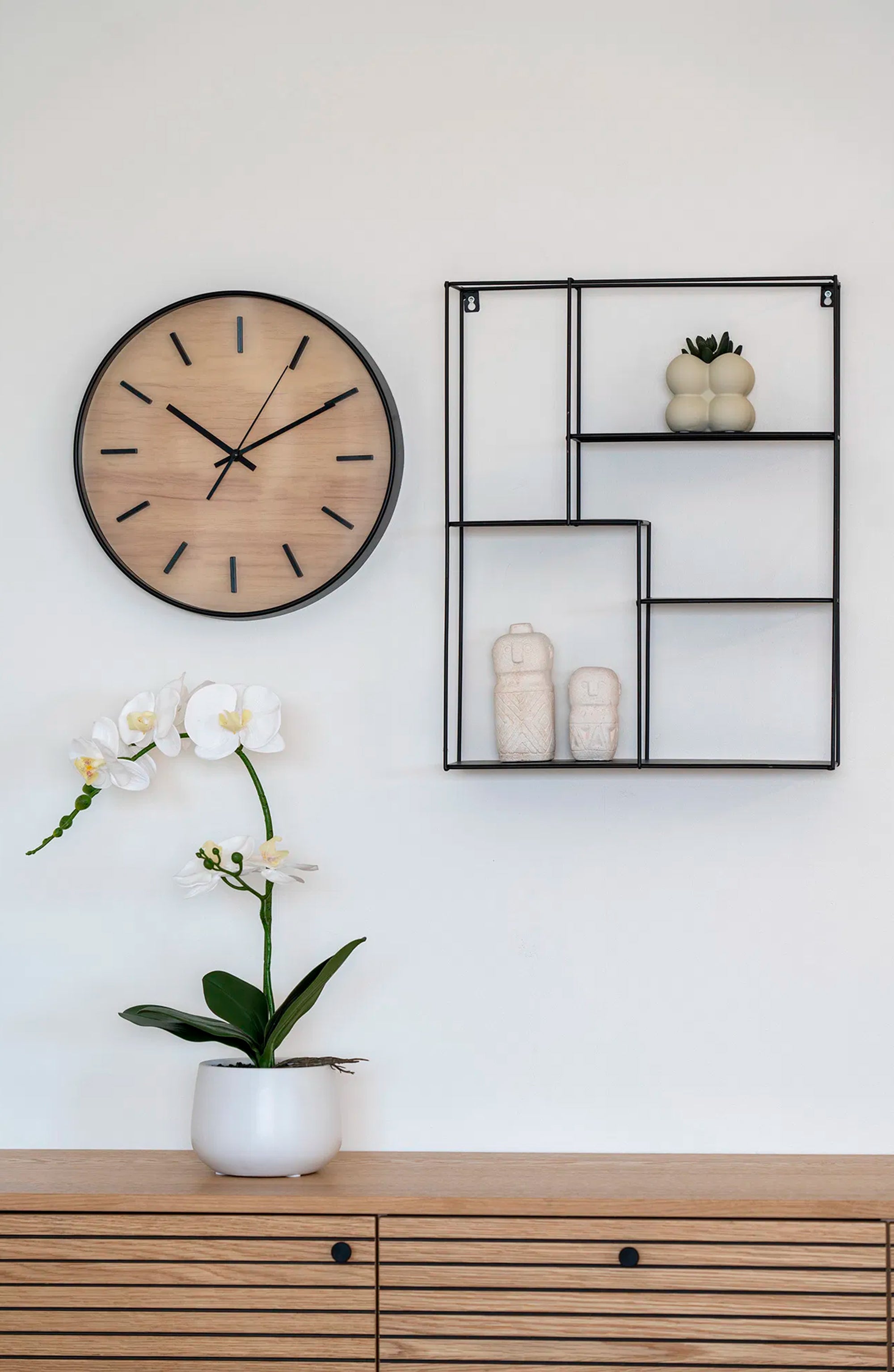 Zegar ścienny Camden średnica 35 cm naturalny