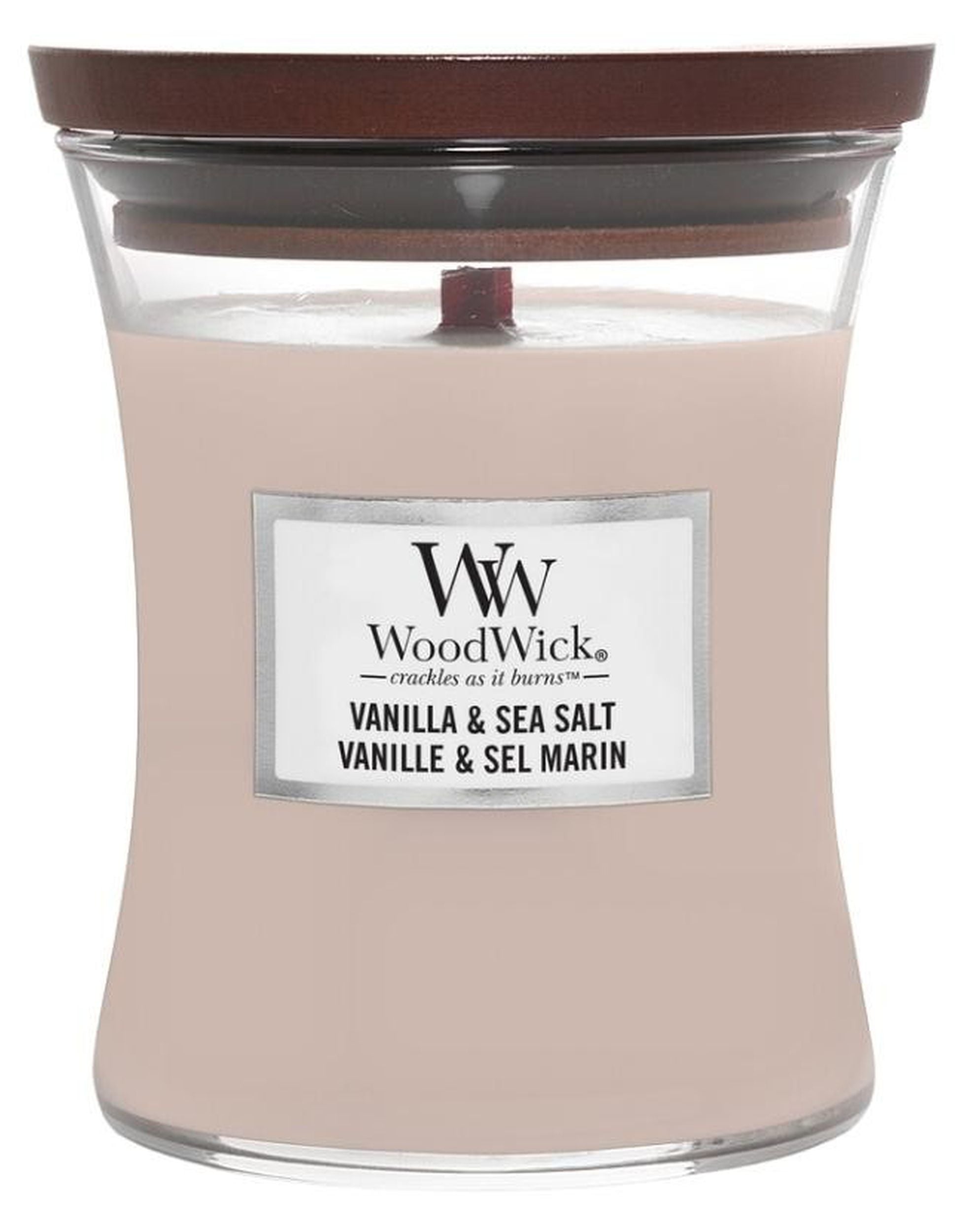 Świeca zapachowa Woodwick Vanilla & Sea Salt 275 g