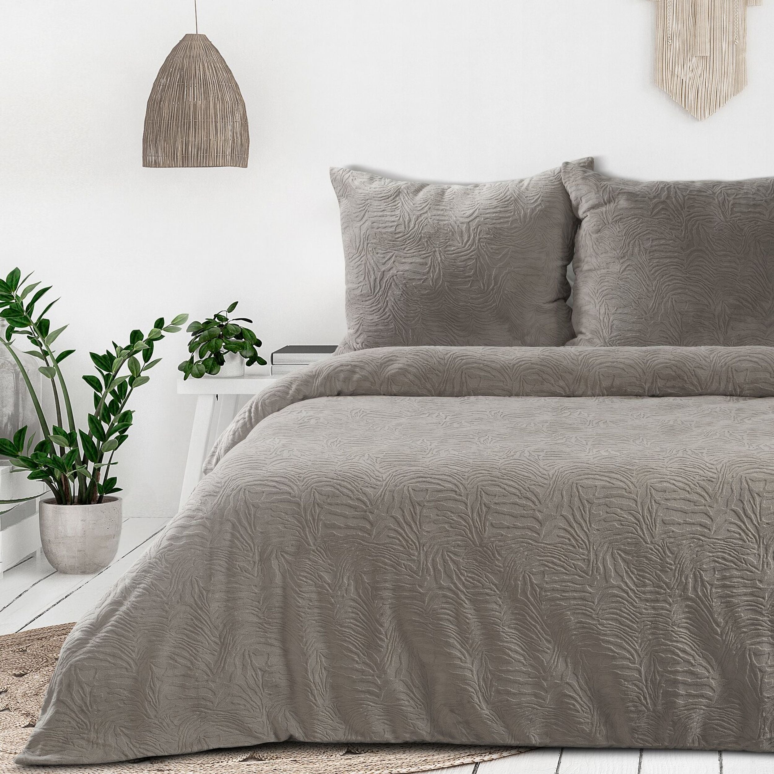 Komplet pościeli Flano 200x140 cm beżowa