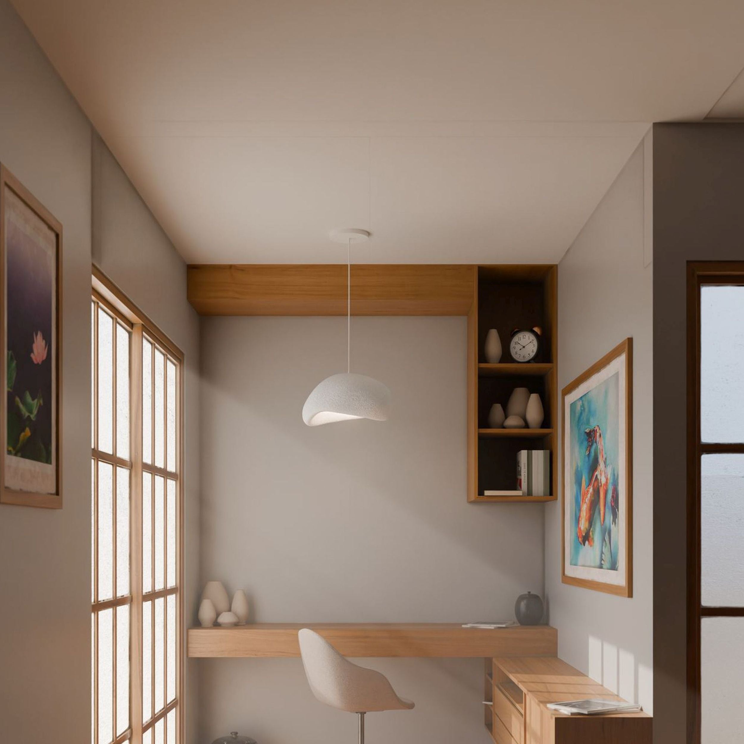 Lampa wisząca Wabi Sabi biała