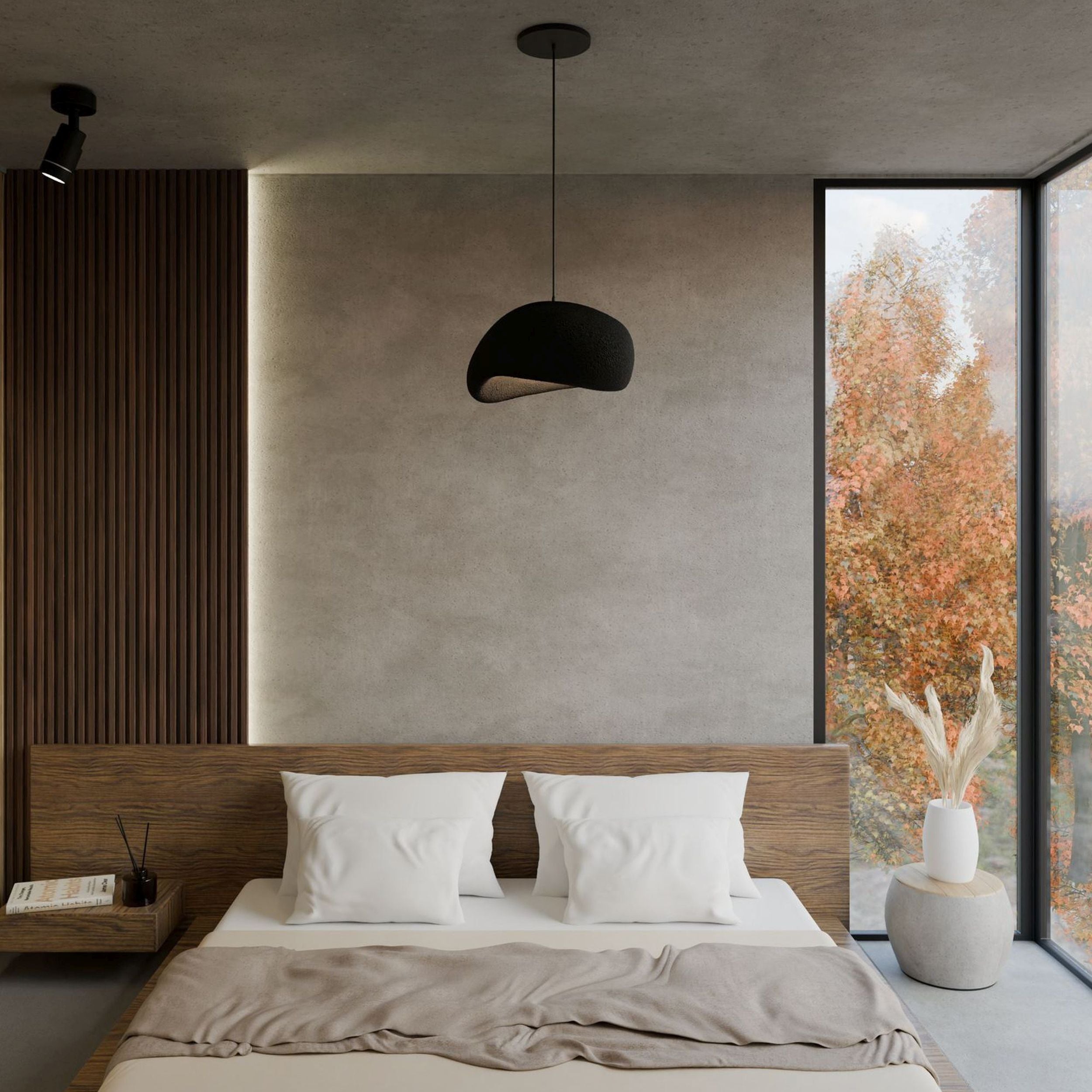Lampa wisząca Wabi Sabi czarna