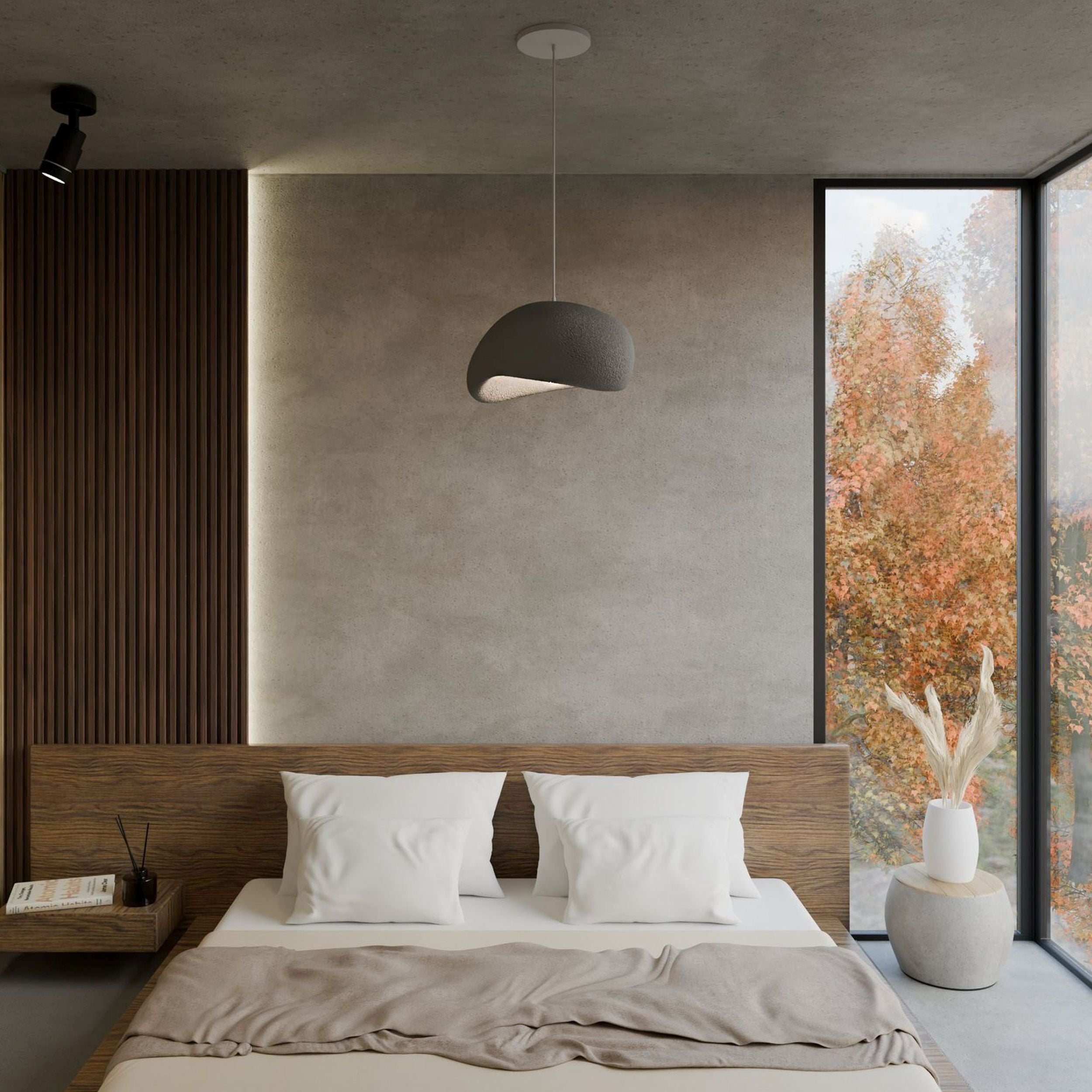 Lampa wisząca Wabi Sabi szara