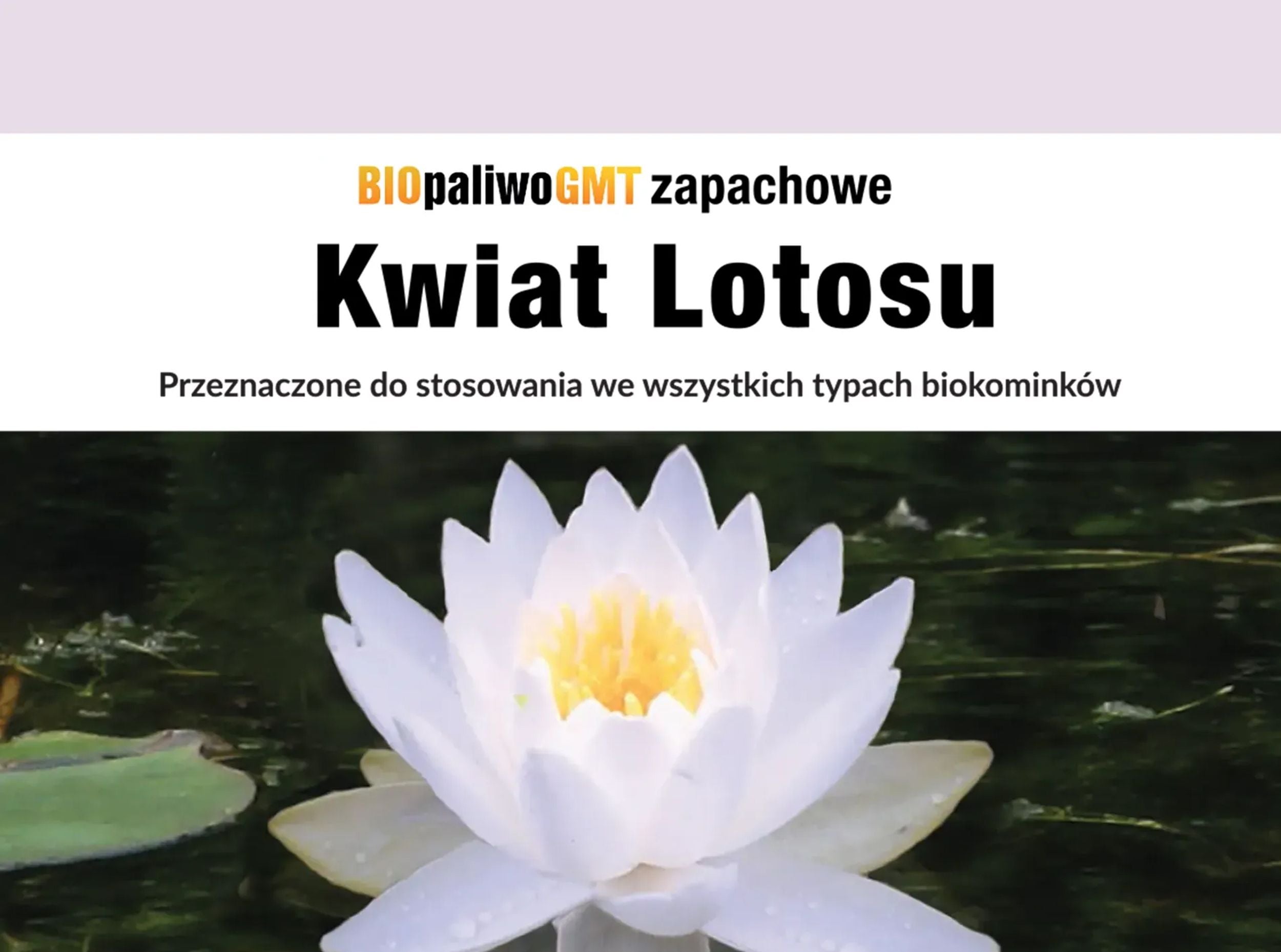 Biopaliwo Maltern o zapachu kwiatu lotosu