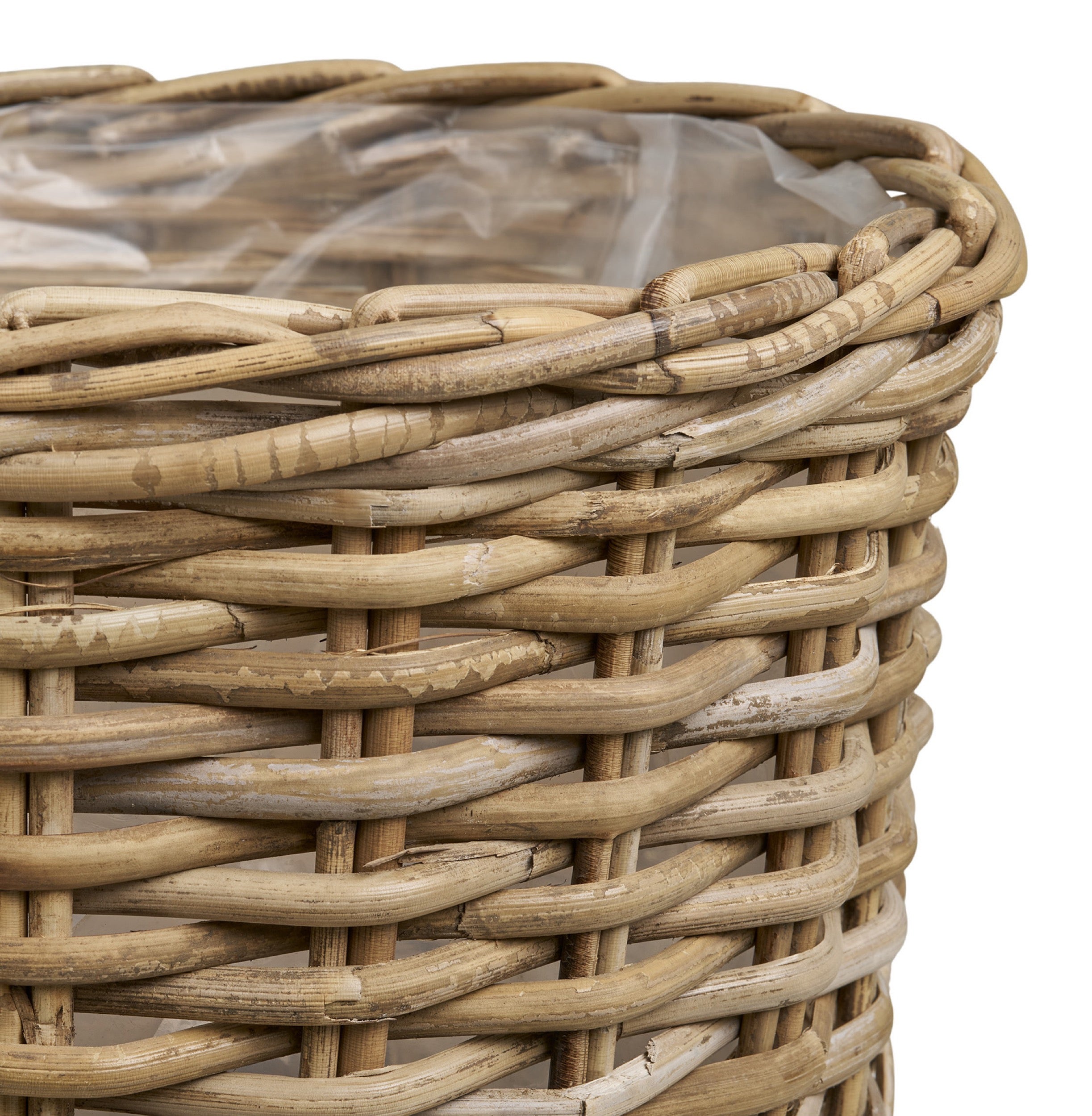 Zestaw 2 koszy Kalak kubu rattan naturalne