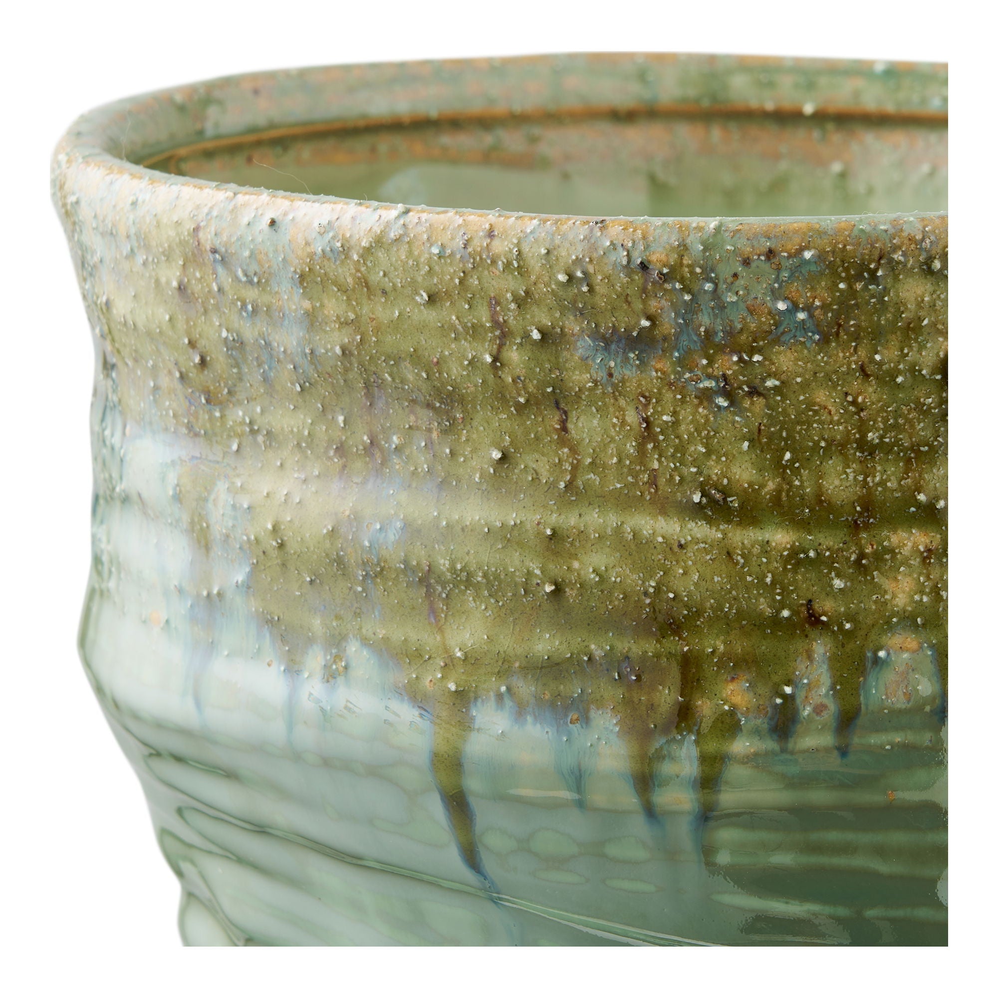 Wazon ceramiczny Uvesine ø22x34,5 cm zielony
