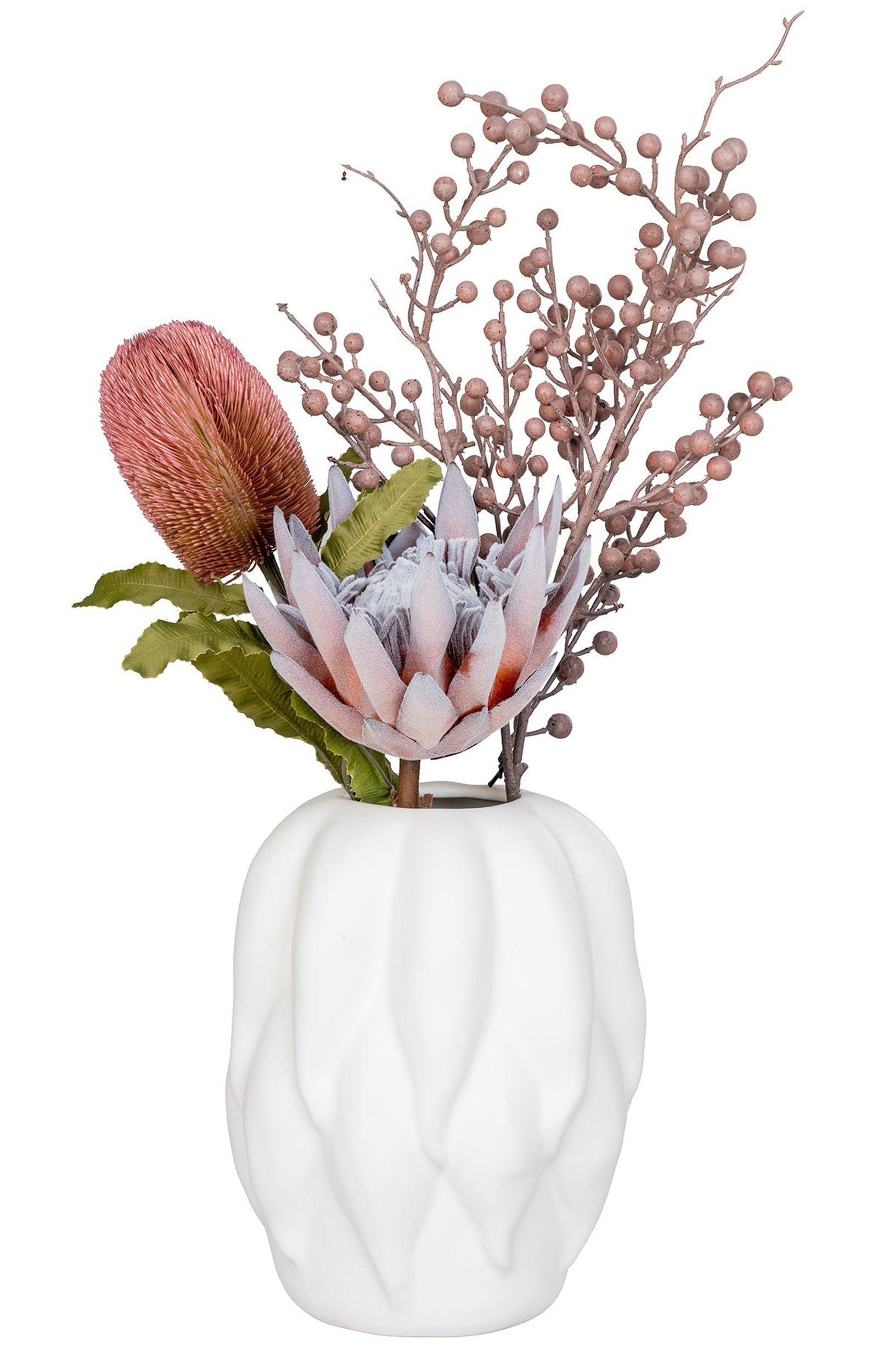 Wazon ceramiczny Velas 26 cm beżowy