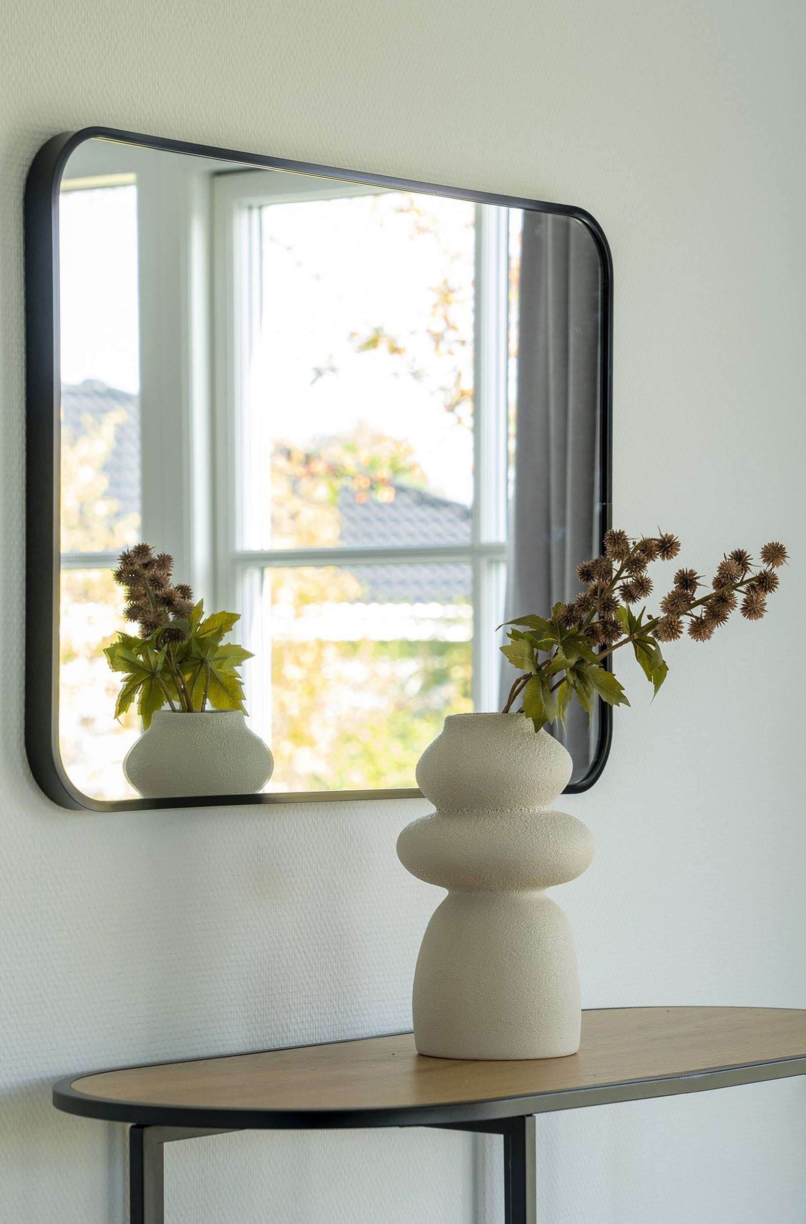 Wazon ceramiczny Velas 26,5 cm beżowy