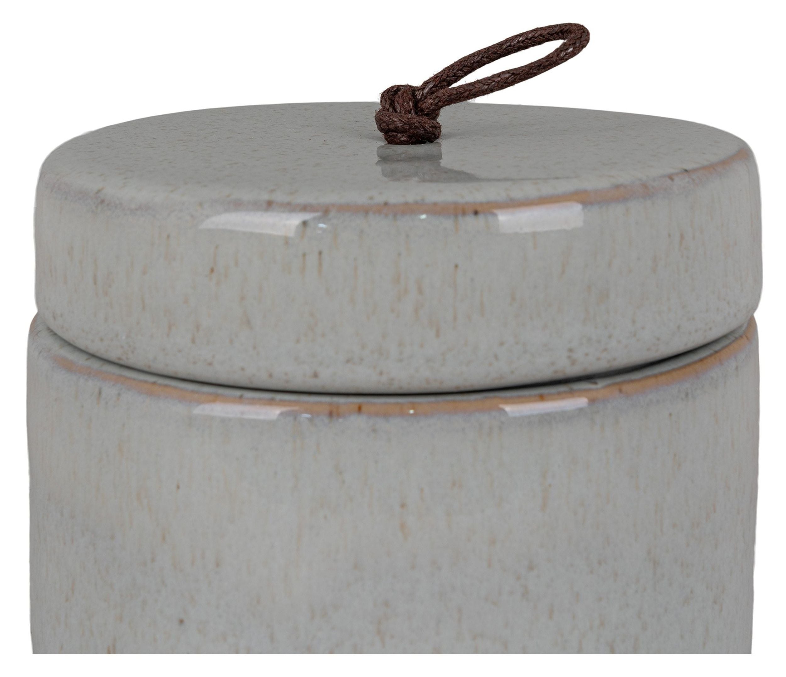 Słoik ceramiczny z pokrywką Divintee szary