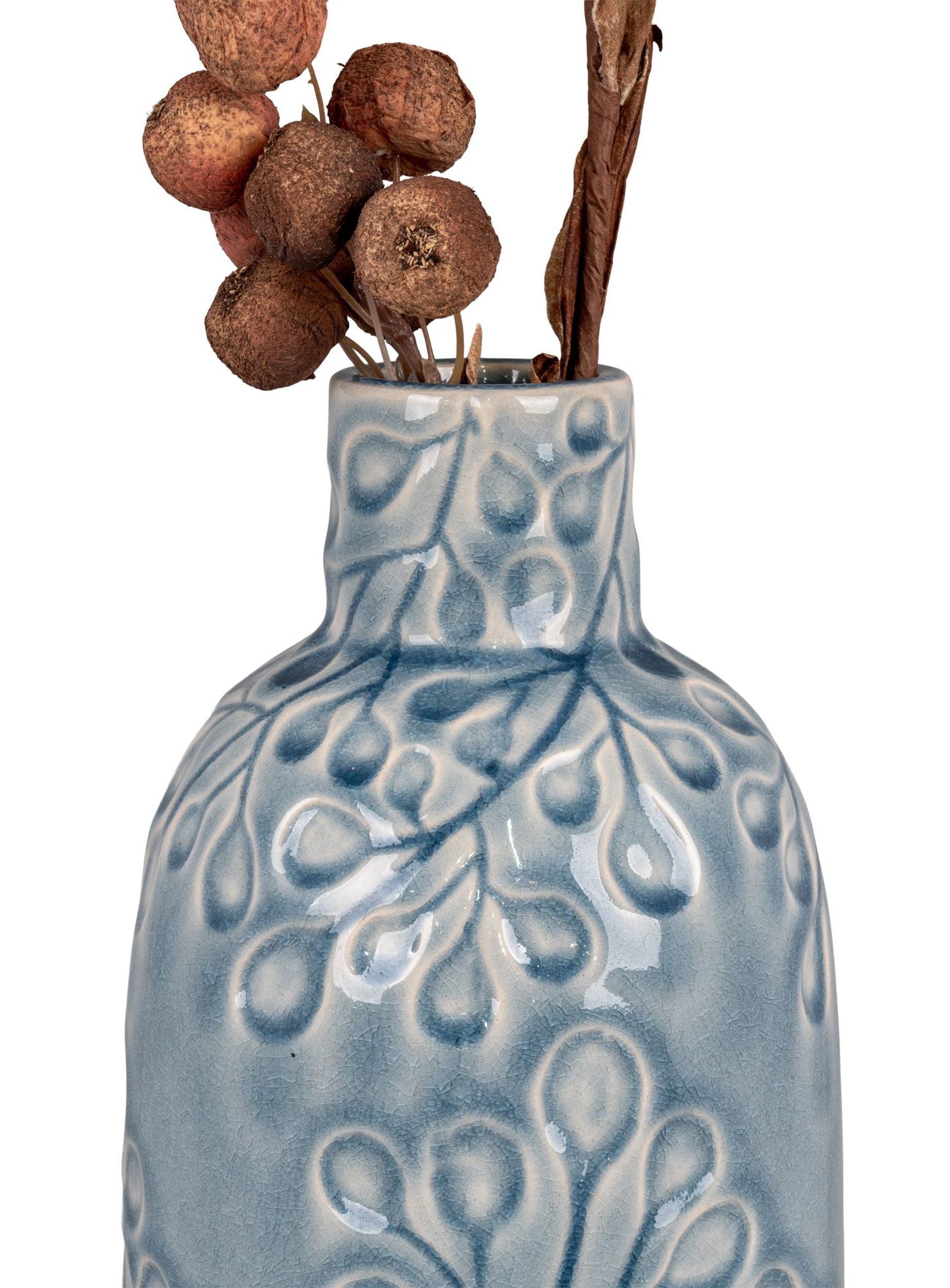Wazon ceramiczny Velas 26 cm niebieski