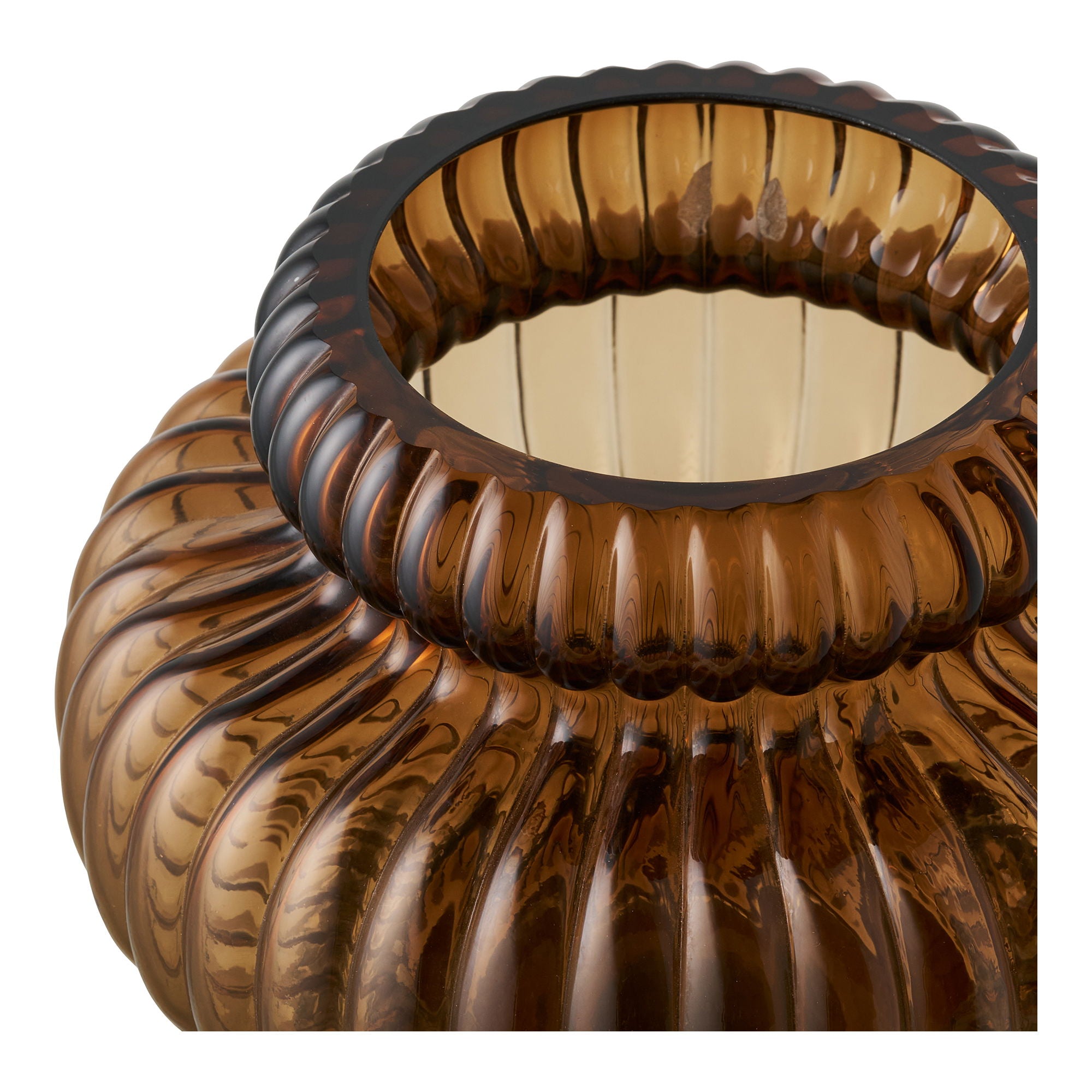 Wazon szklany Coveric 16 cm brązowy