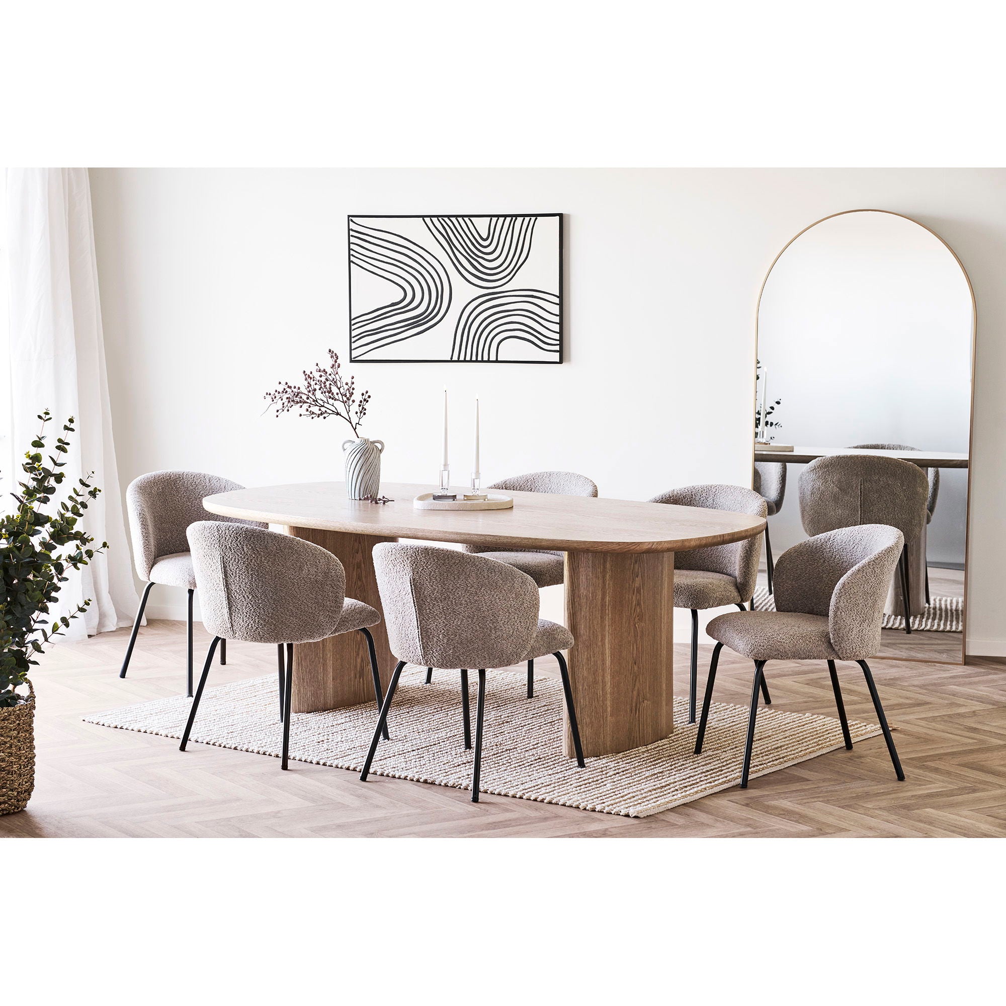Wazon ceramiczny Lamital 22 cm biało-niebieski