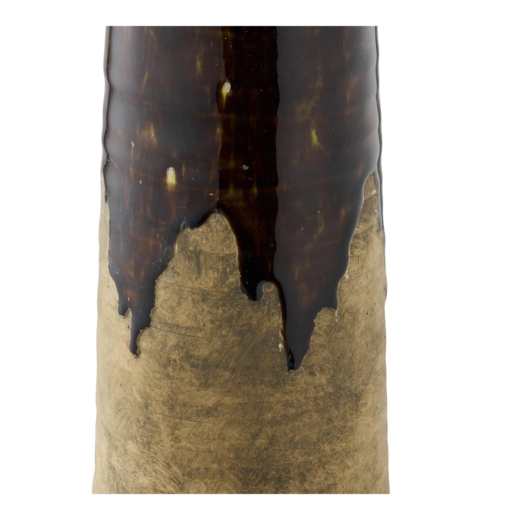 Wazon ceramiczny Koves ø12,5x48 cm brązowy