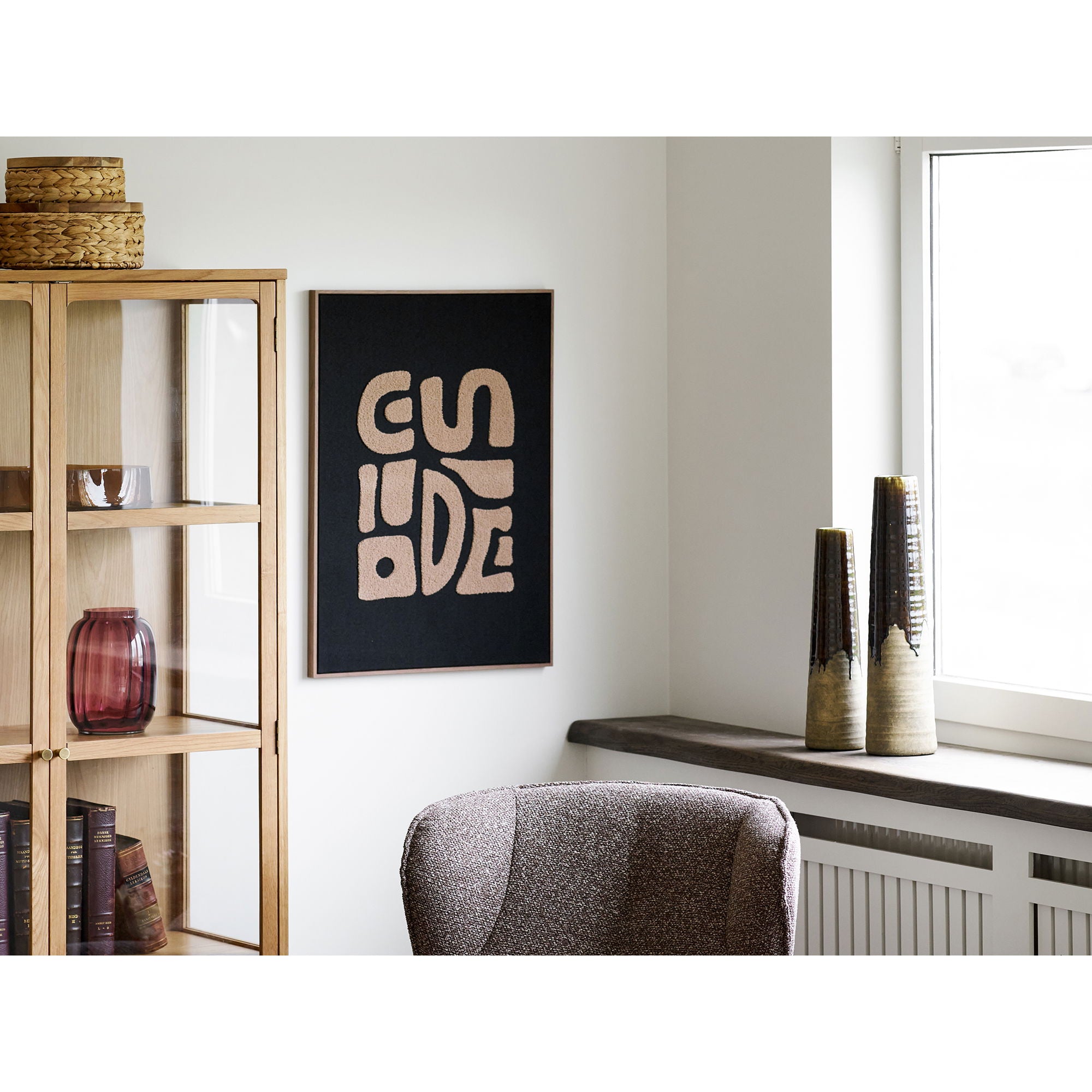 Wazon ceramiczny Uvesine ø11x39 cm brązowy