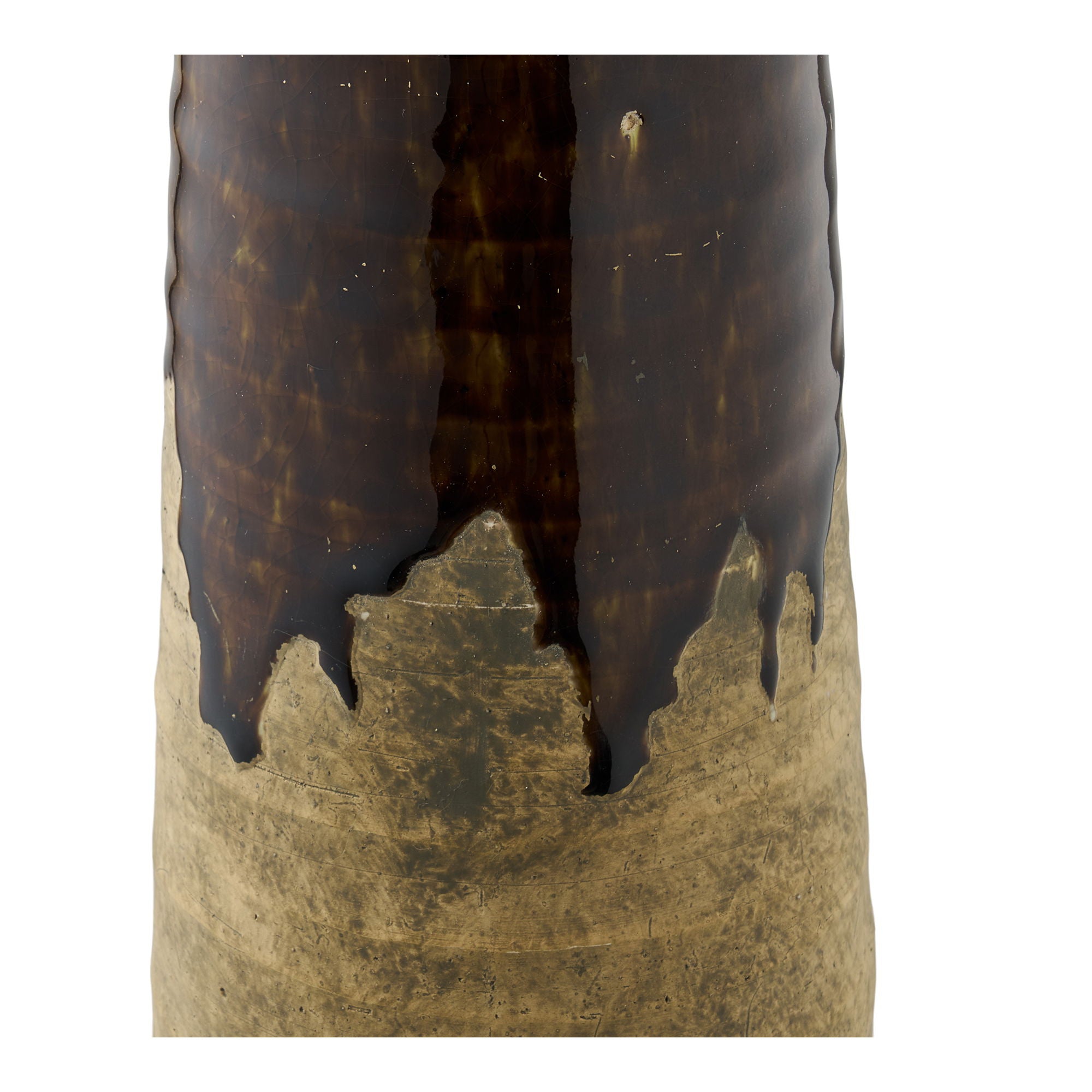 Wazon ceramiczny Uvesine ø11x39 cm brązowy