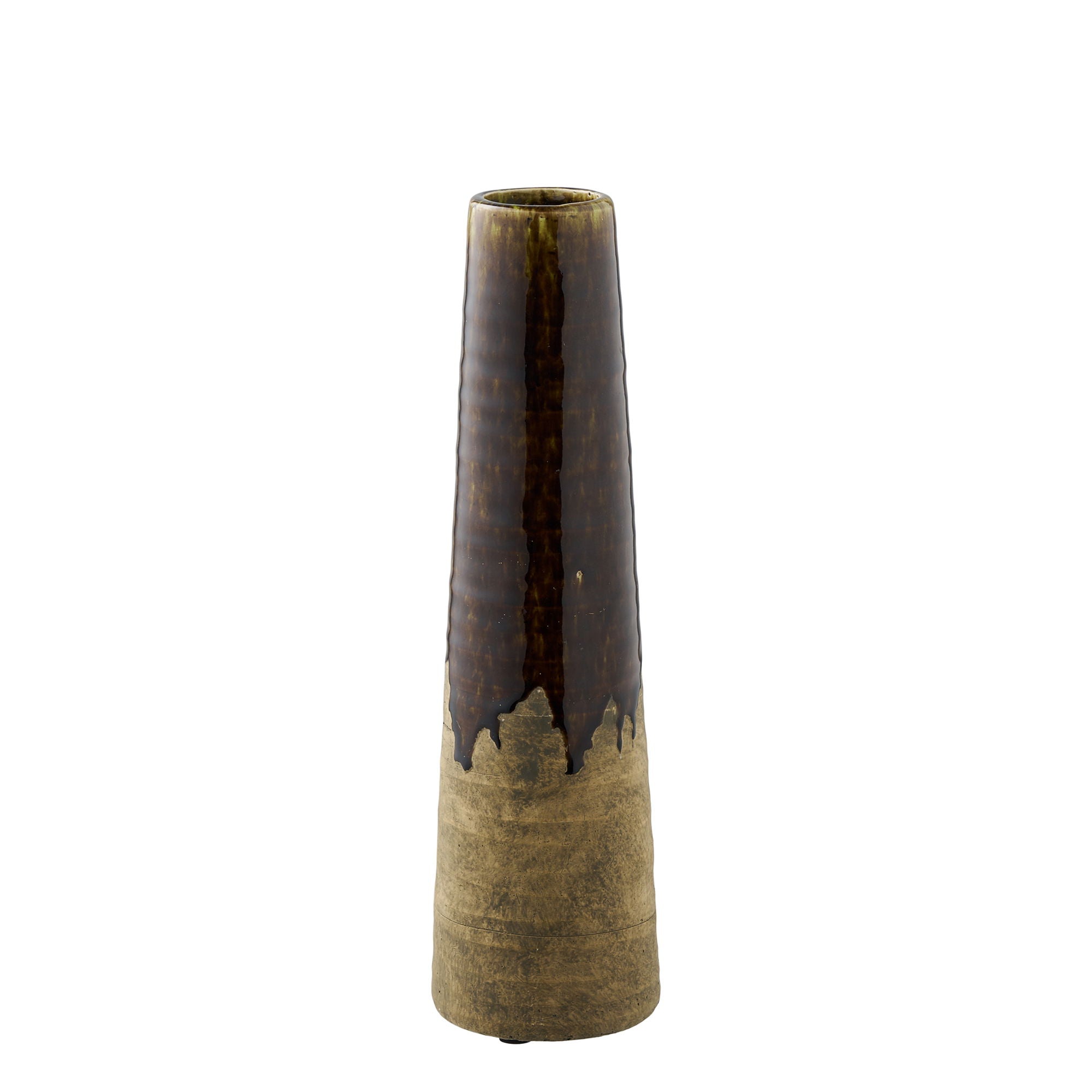 Wazon ceramiczny Uvesine ø11x39 cm brązowy