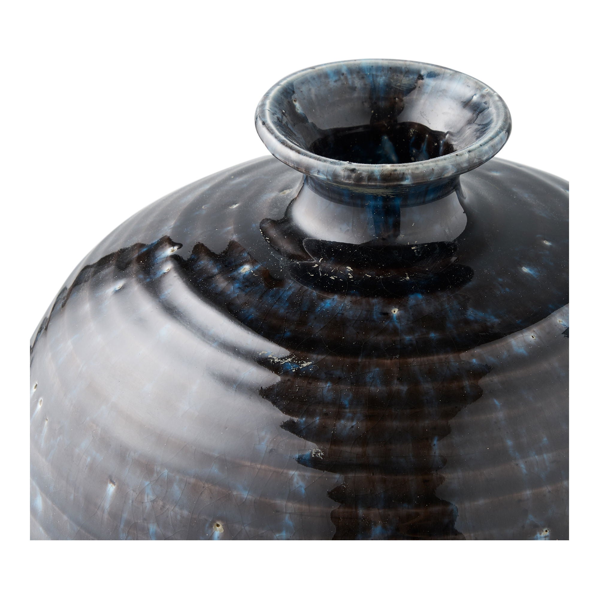 Wazon ceramiczny Uvesine ø27x44,5 cm ciemnoniebieski