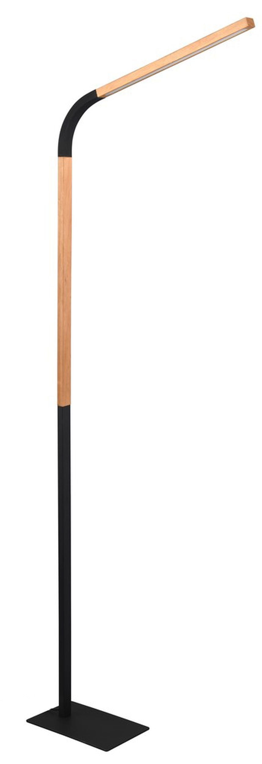 Lampa podłogowa Norris LED brązowo-czarna