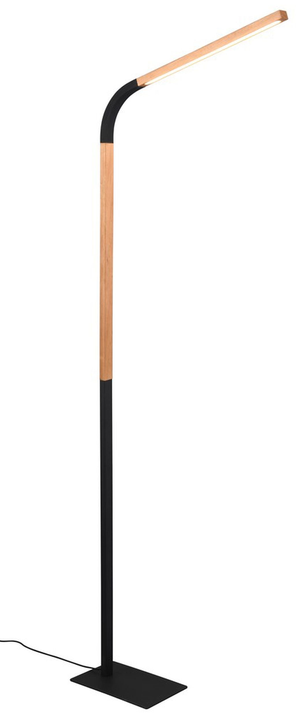 Lampa podłogowa Norris LED brązowo-czarna