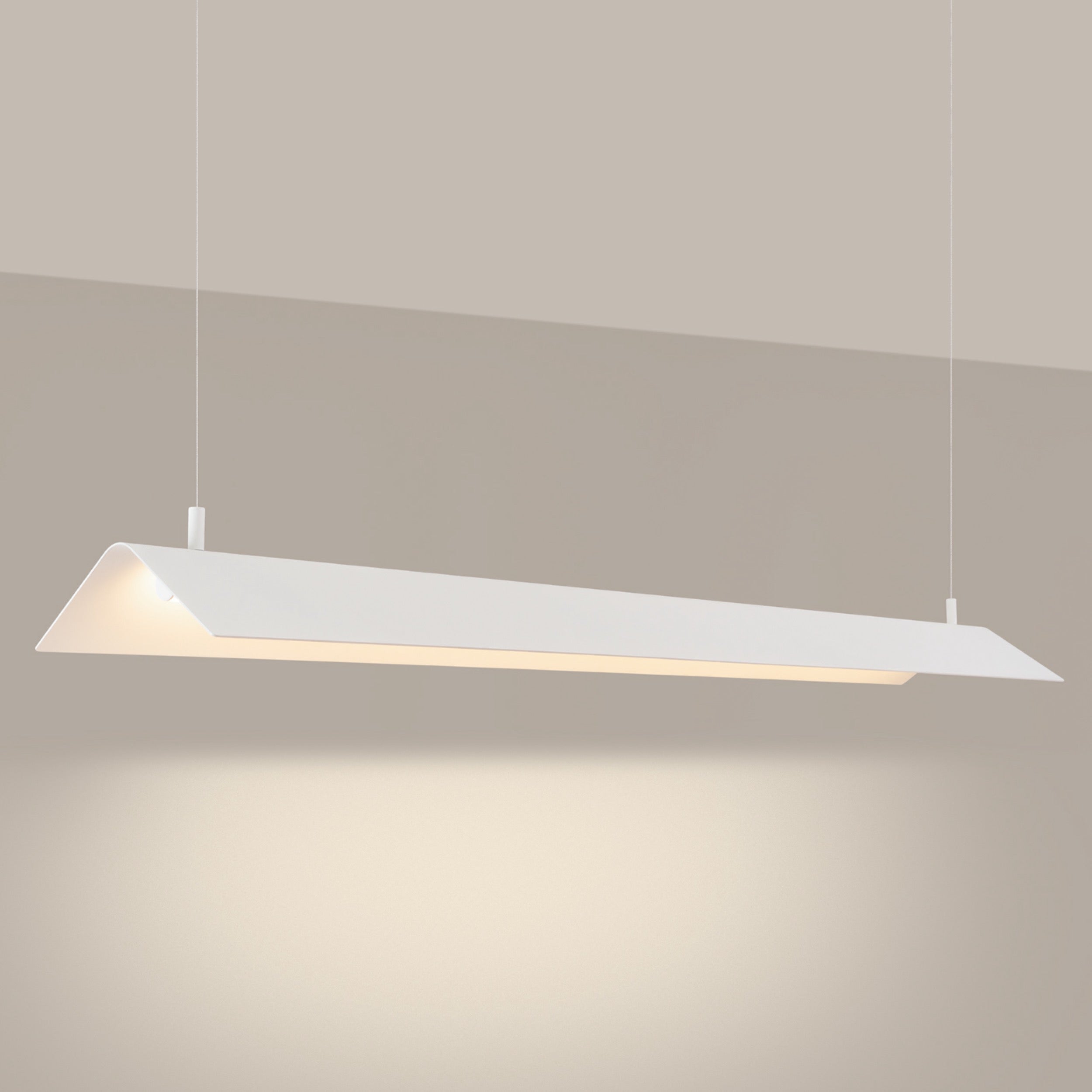Lampa wisząca Elva biała LED barwa ciepła