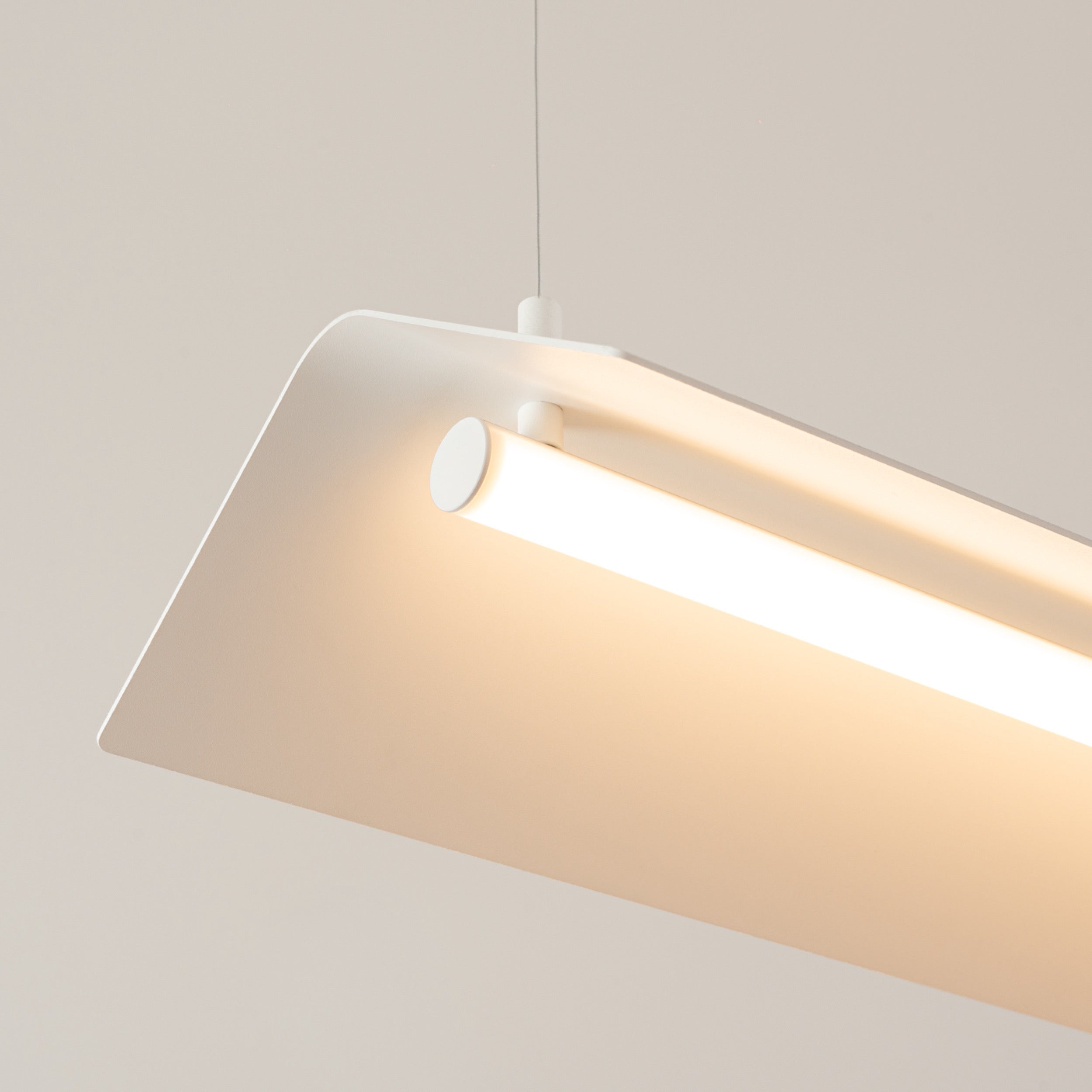 Lampa wisząca Elva biała LED barwa ciepła