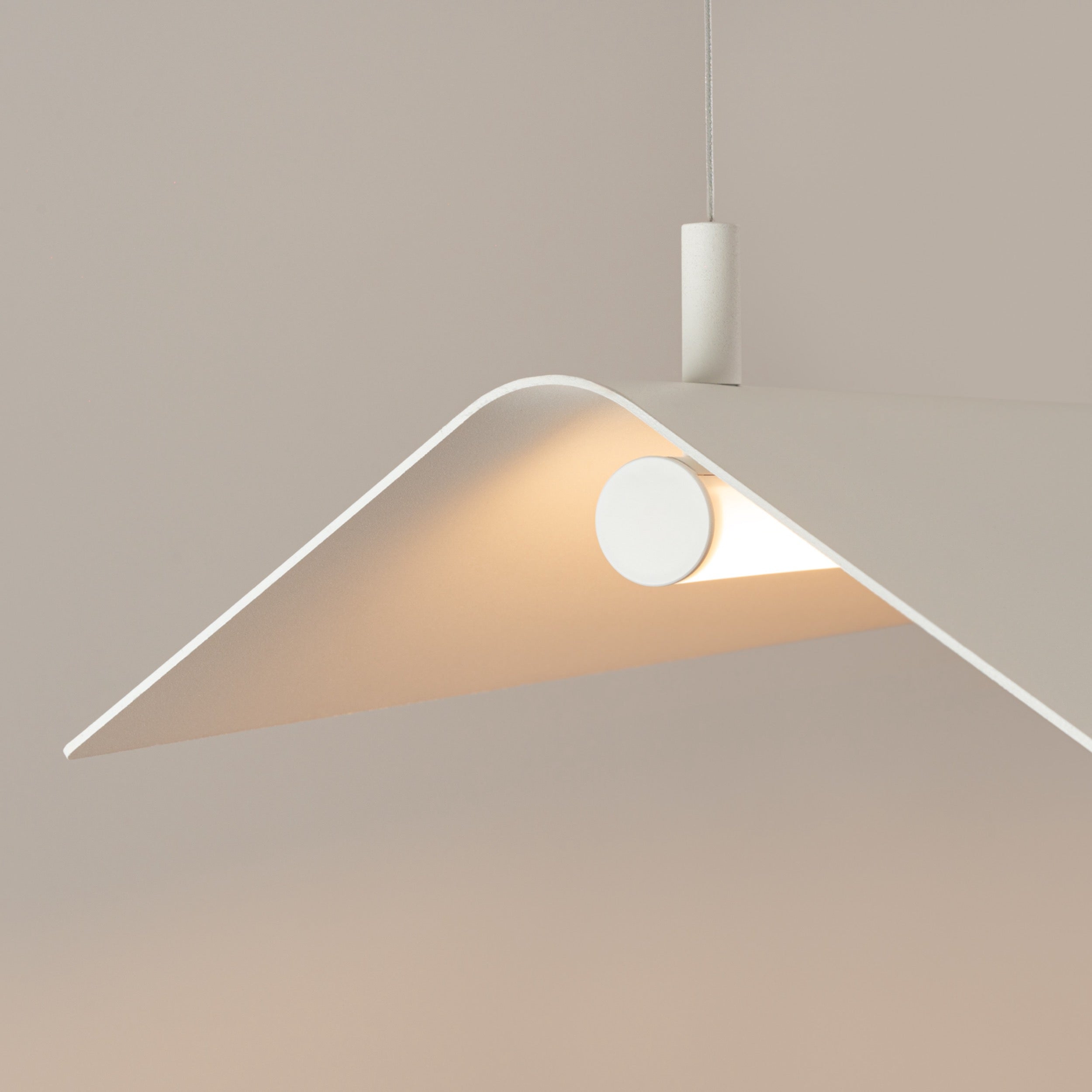 Lampa wisząca Elva biała LED barwa ciepła