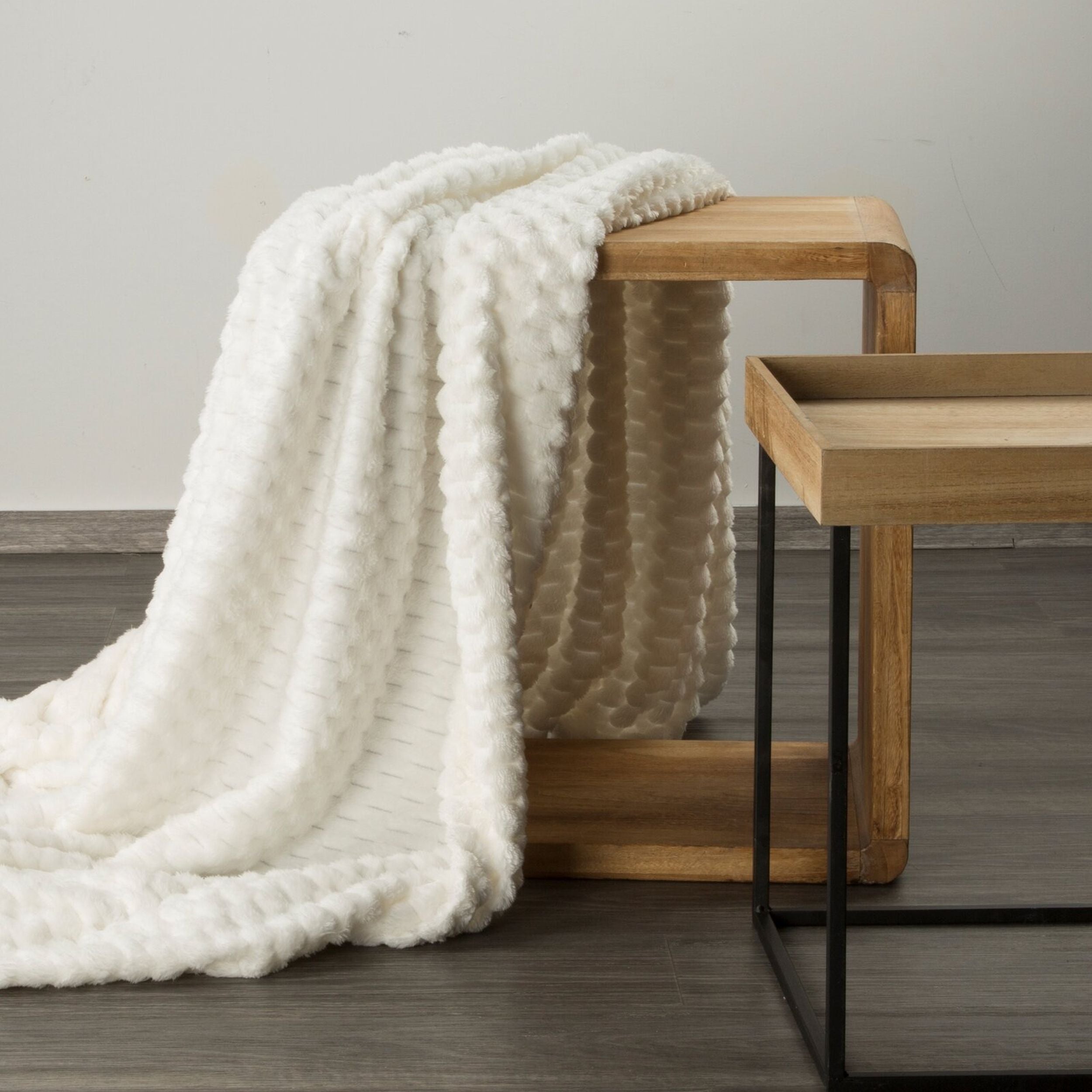 Koc Cindy 170x210 cm biały