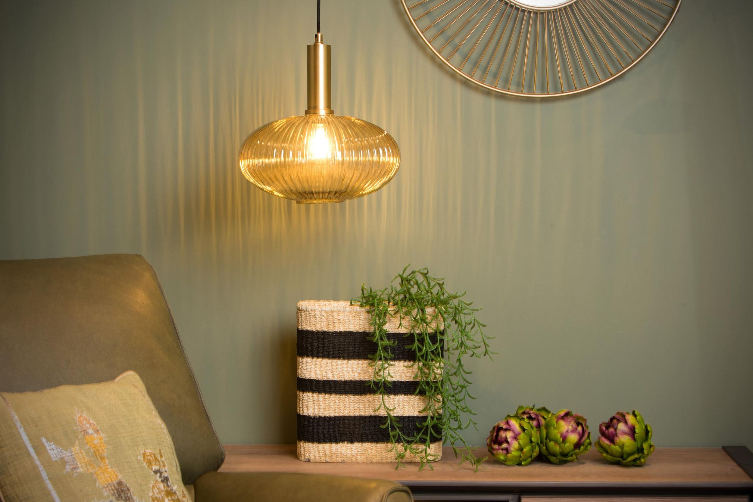 Lampa wisząca Maloto x1 złota