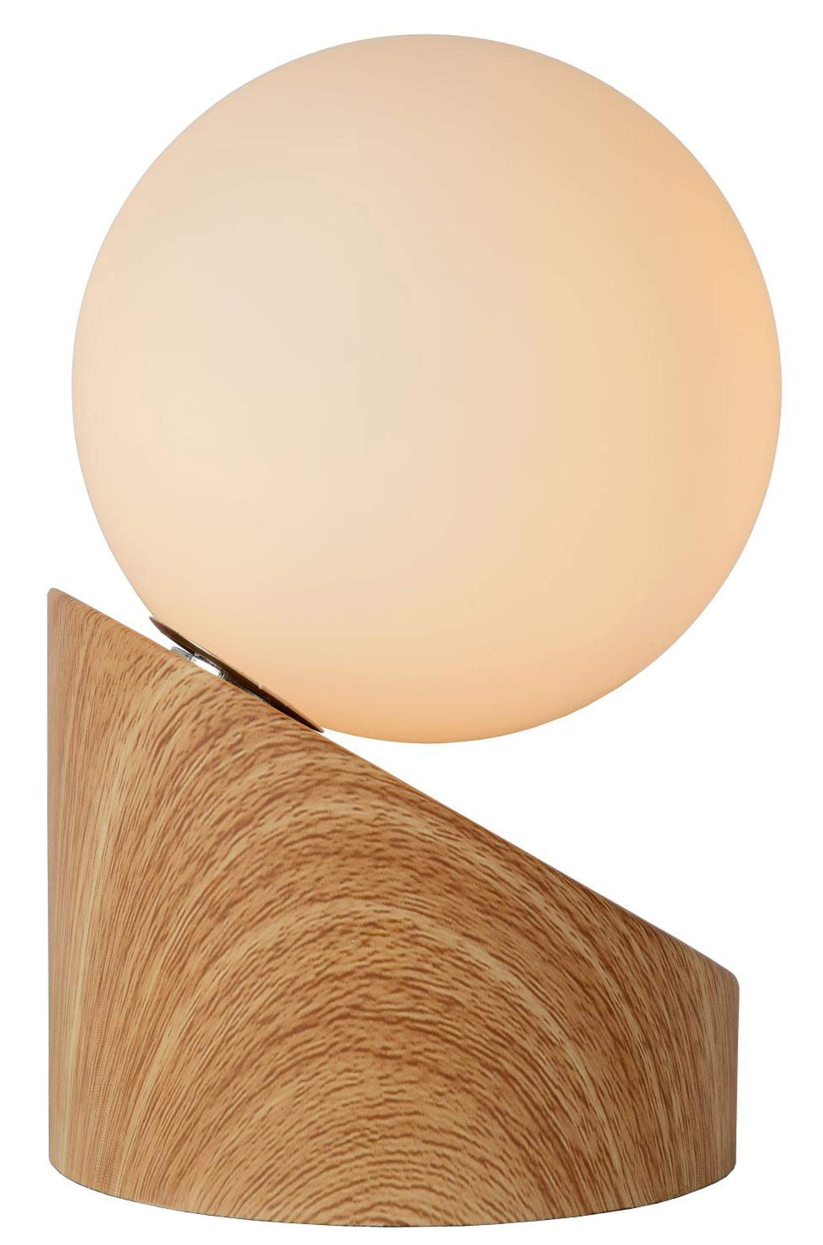 Lampa stołowa Len jasnobrązowa podstawa