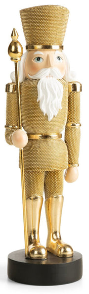 Figurka świąteczna Dziadek do orzechów 32 cm złoty