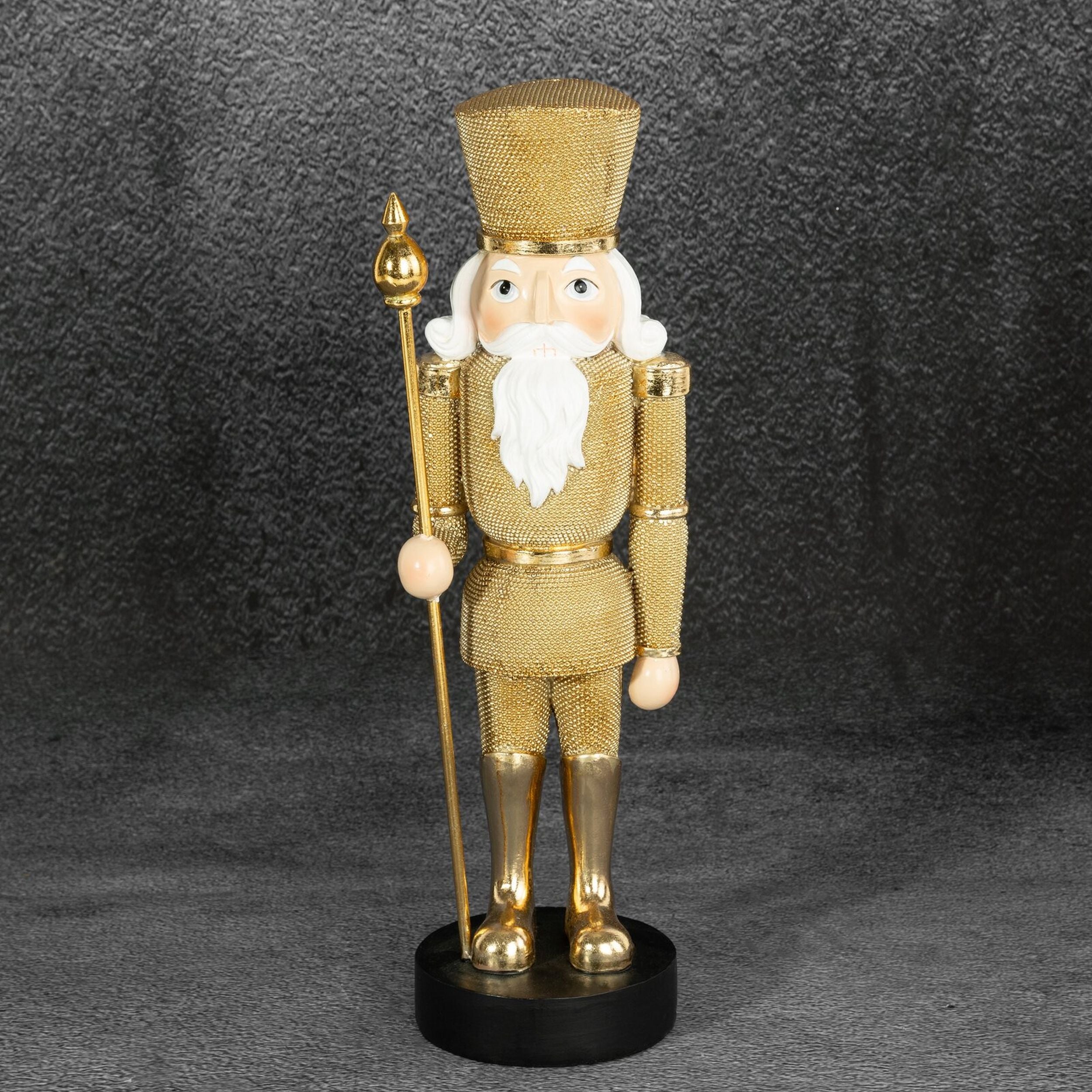 Figurka świąteczna Dziadek do orzechów 32 cm złoty