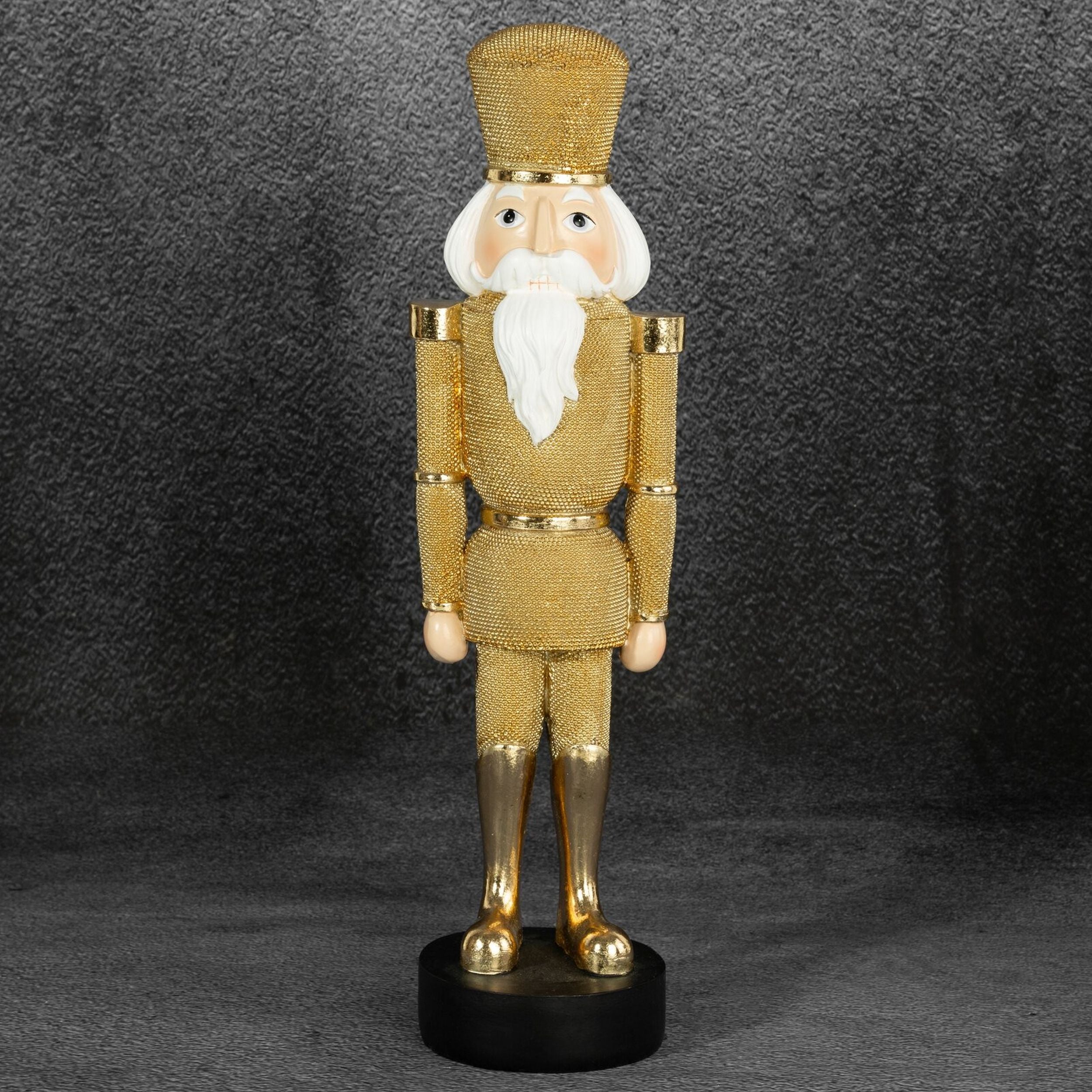 Figurka świąteczna Dziadek do orzechów 37 cm złoty