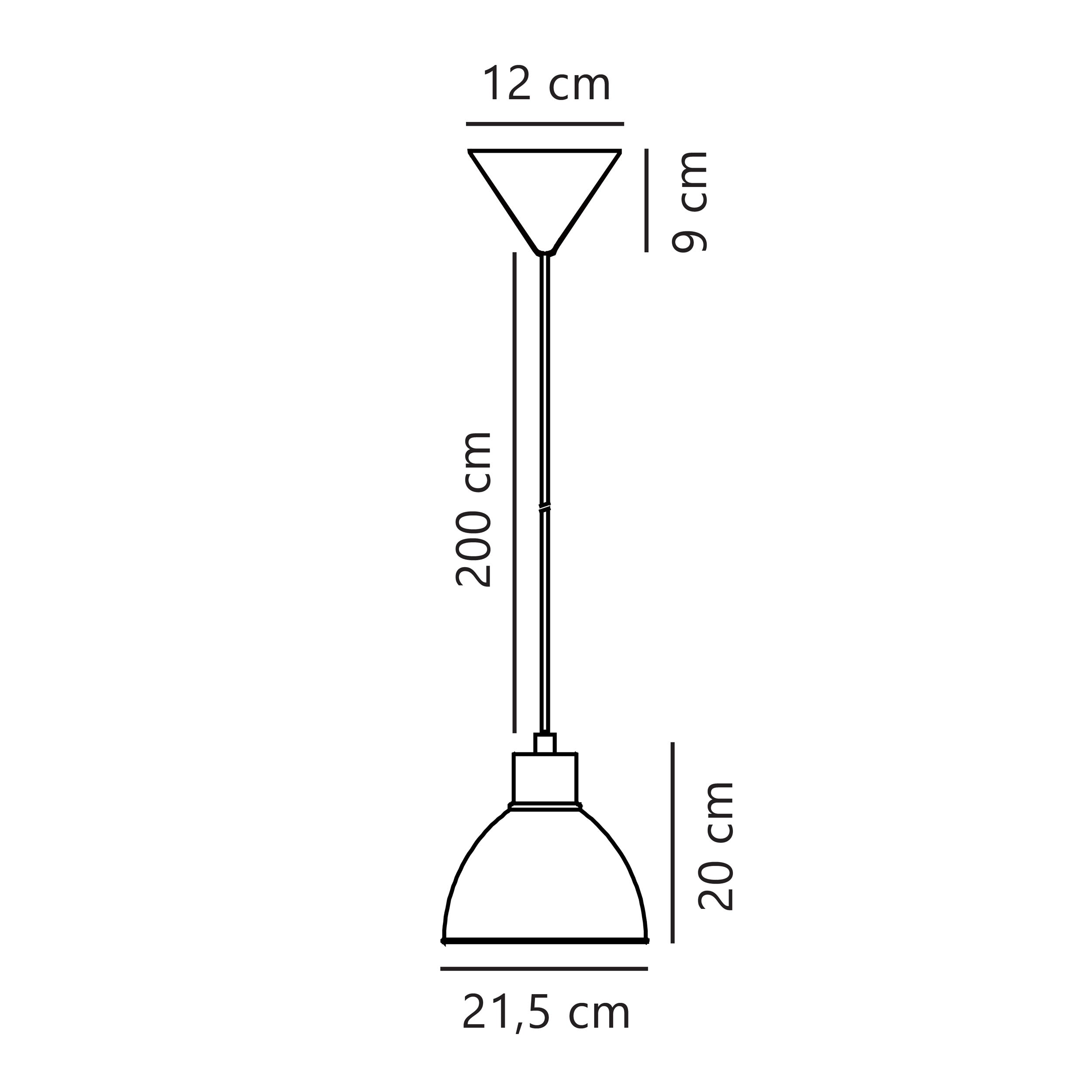 Lampa wisząca Pop czarna