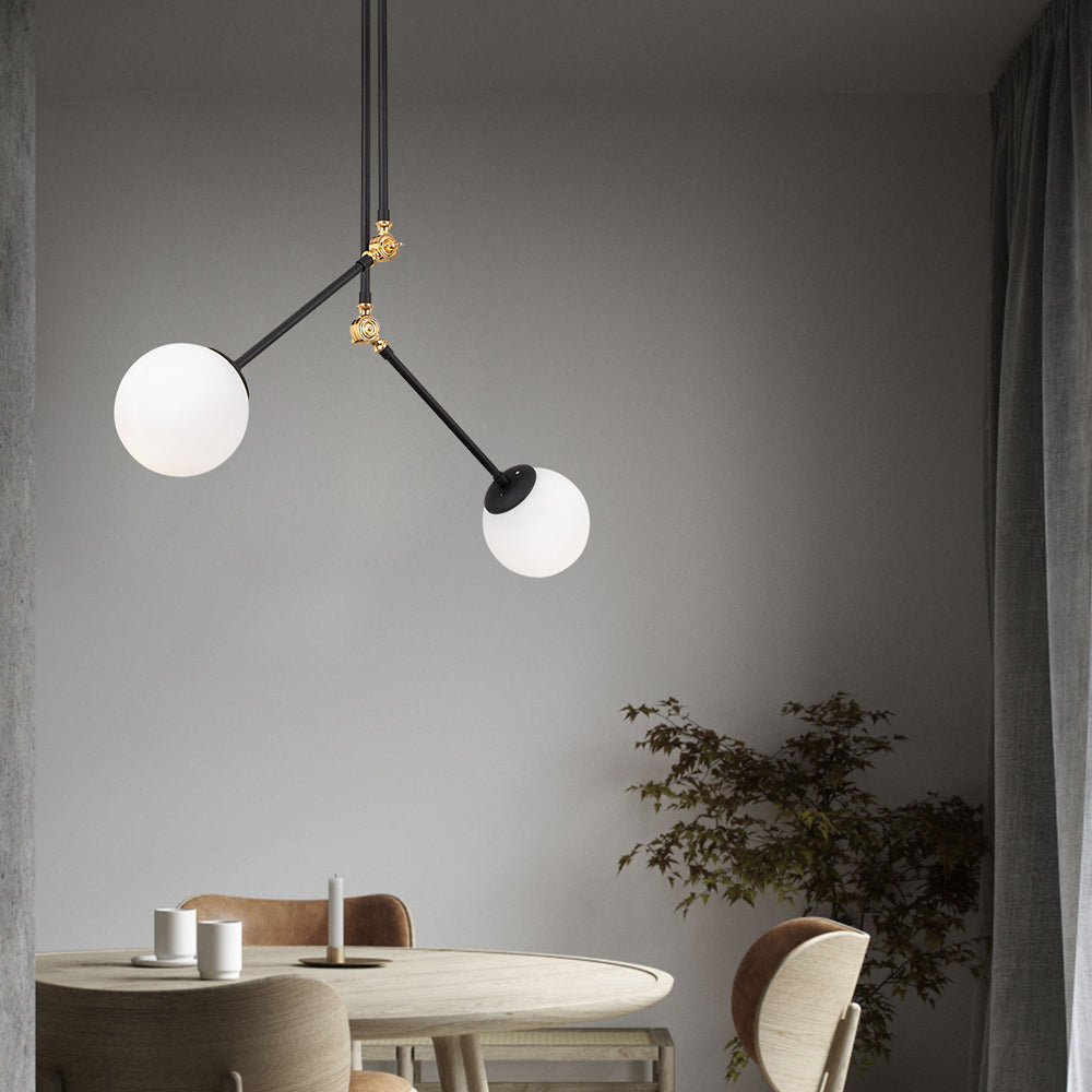 Lampa wisząca Nizatic x2 czarno-złota