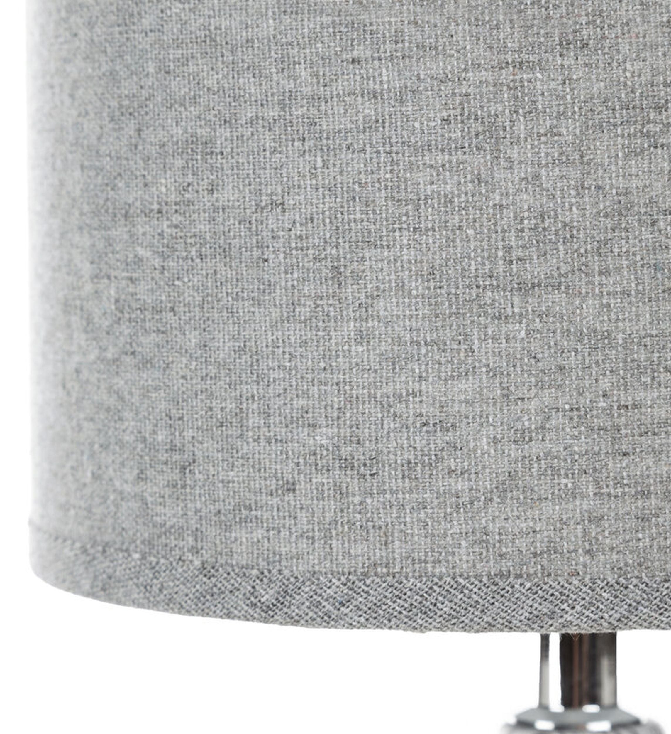 Lampa stołowa Amiri średnica 18 cm ceramiczna szara