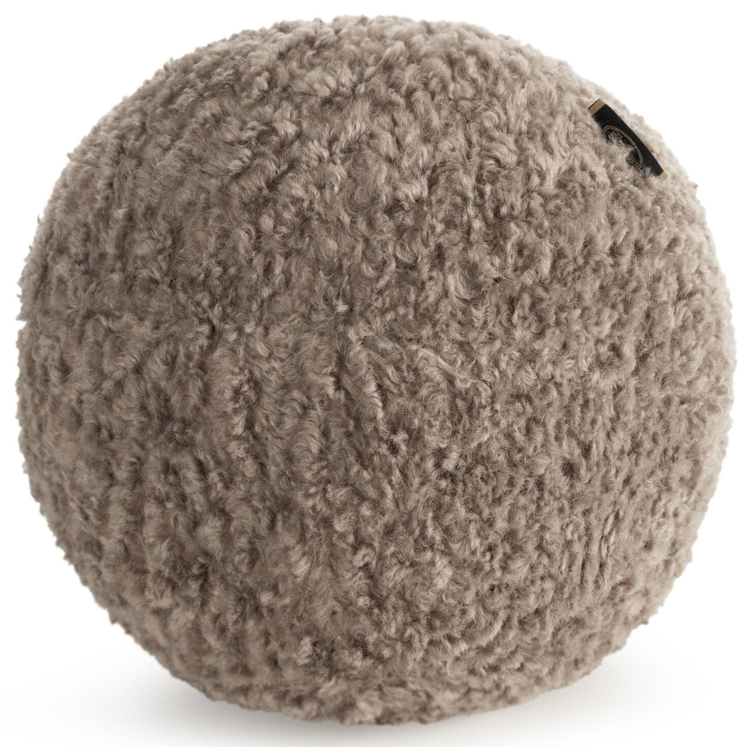 Poduszka-piłeczka Bukla średnica 24 cm beżowa