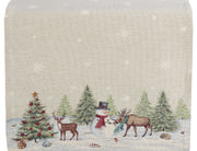 Bieżnik Flearce 140x45 cm świąteczny ze srebrnym połyskiem