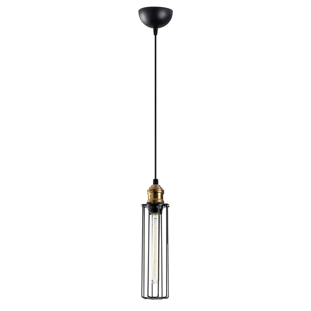 Lampa sufitowa Sirarer industrialna średnica 8 cm czarna