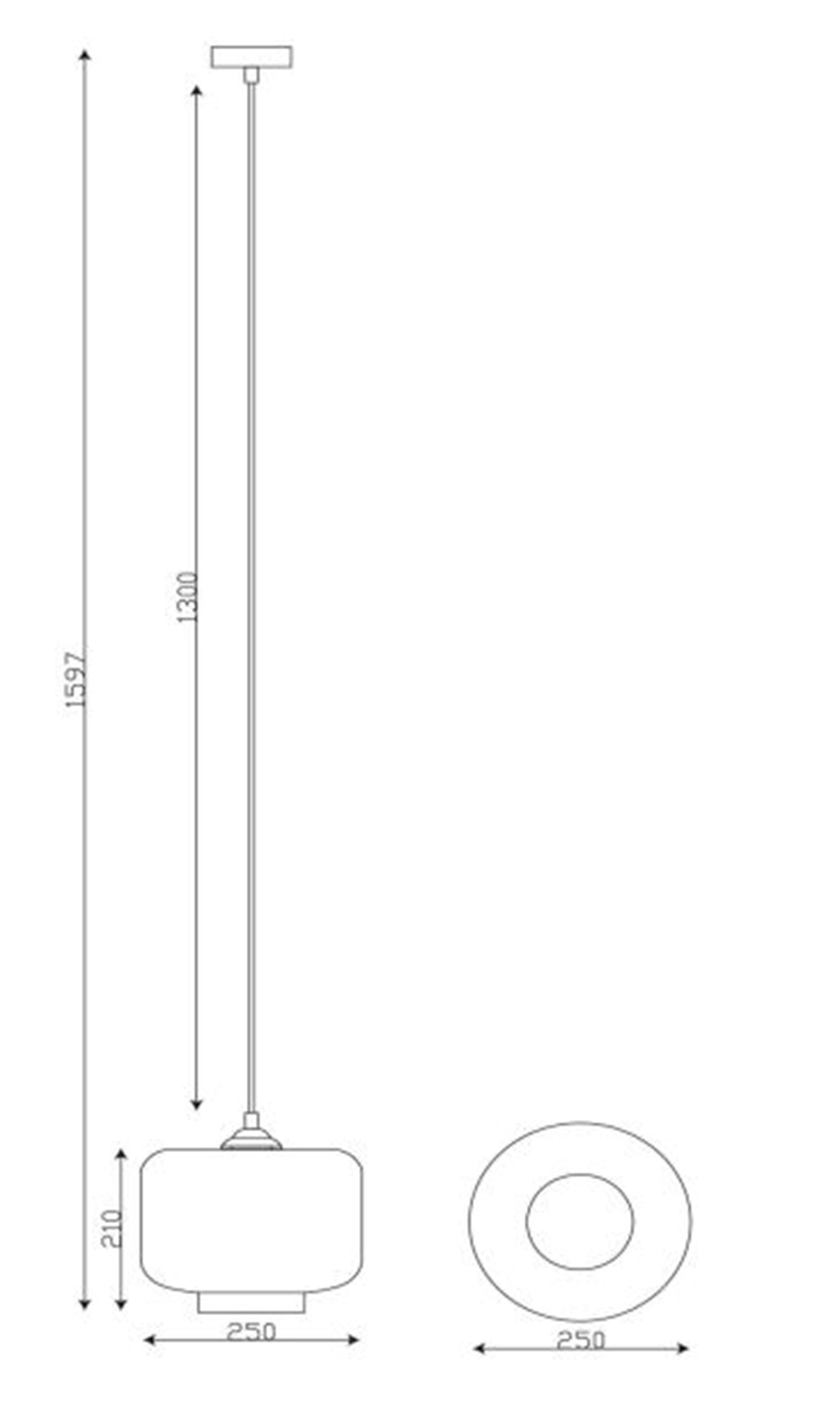 Lampa wisząca Medine czarna