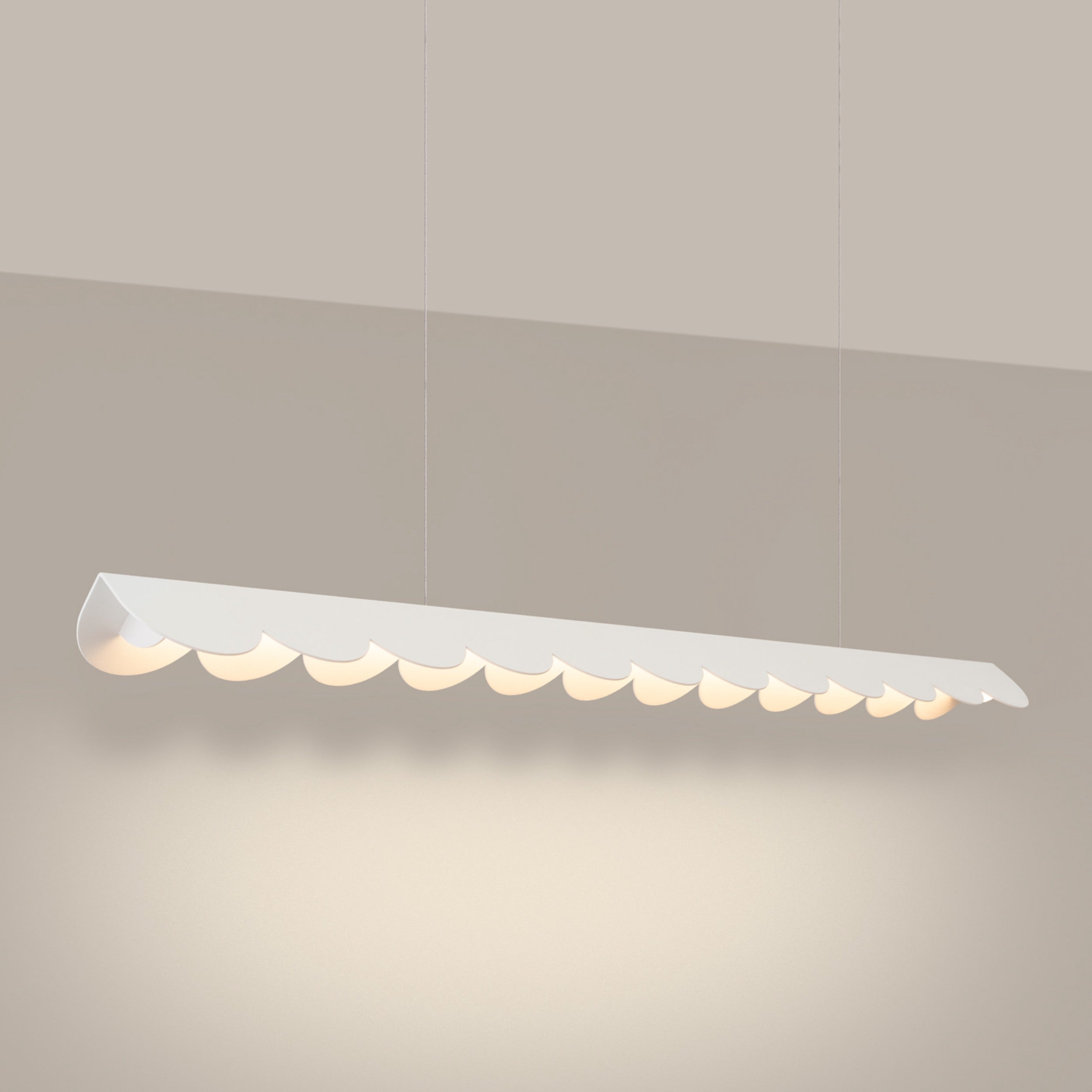 Lampa wisząca Biscuit biała LED barwa ciepła