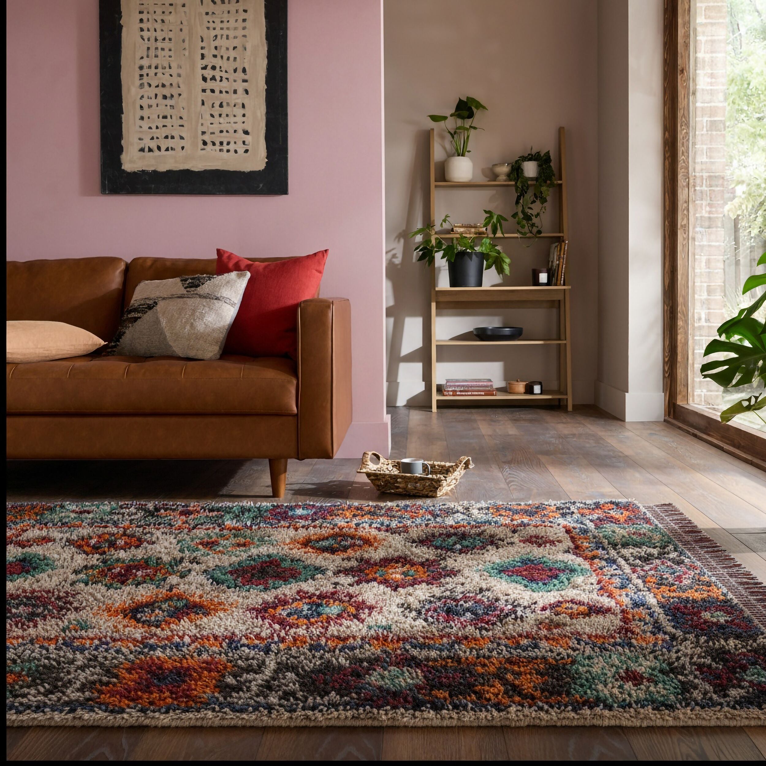 Dywan Lia Shaggy 200x300 cm wielokolorowy