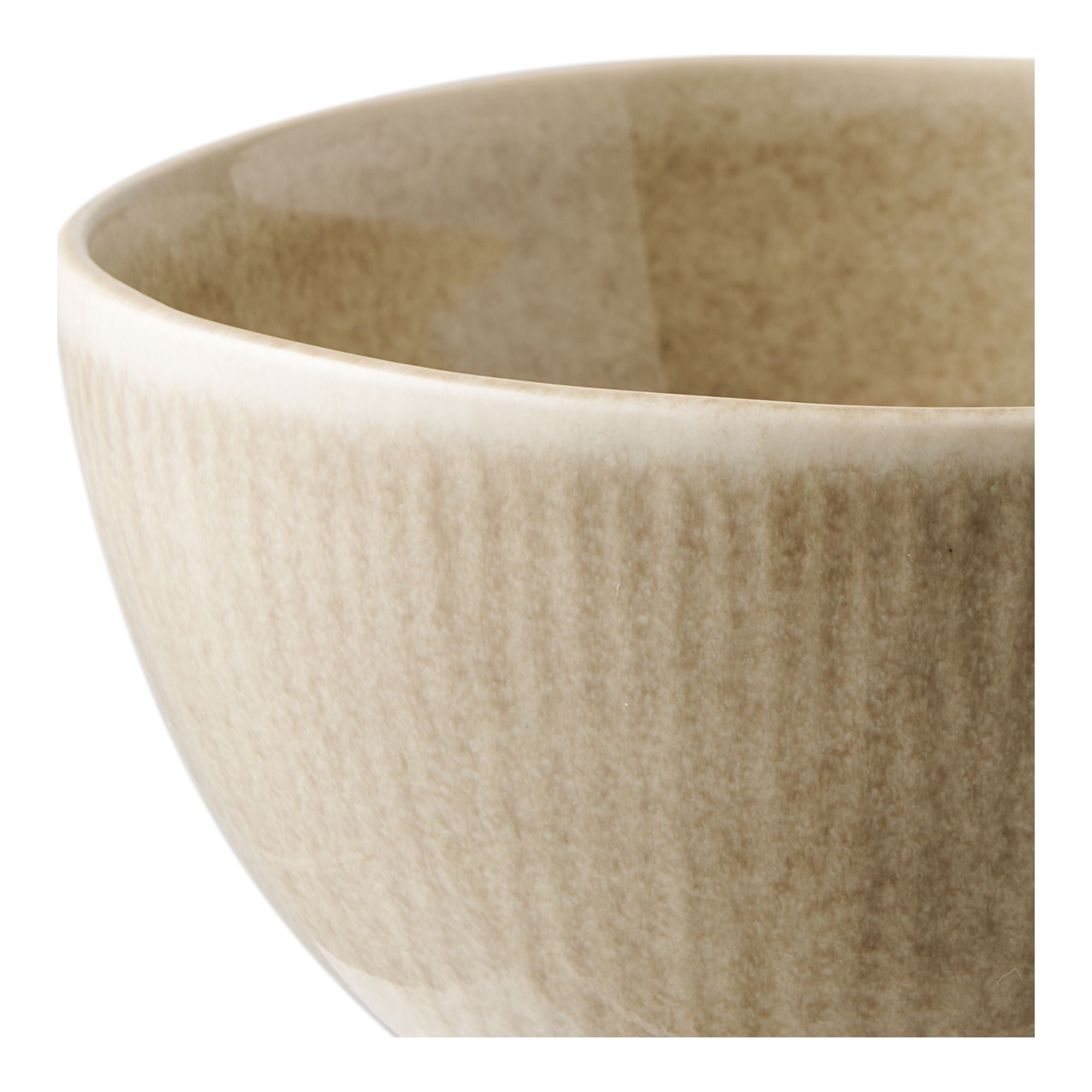 Zestaw 4 misek Viola ø14,5x7 cm ceramiczne beżowe