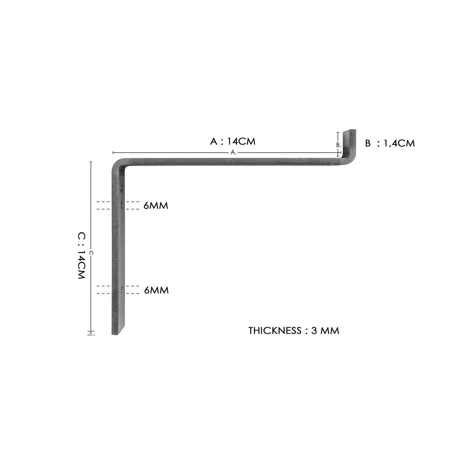 Zestaw dwóch półek na ścianę Lamero 60 cm orzech