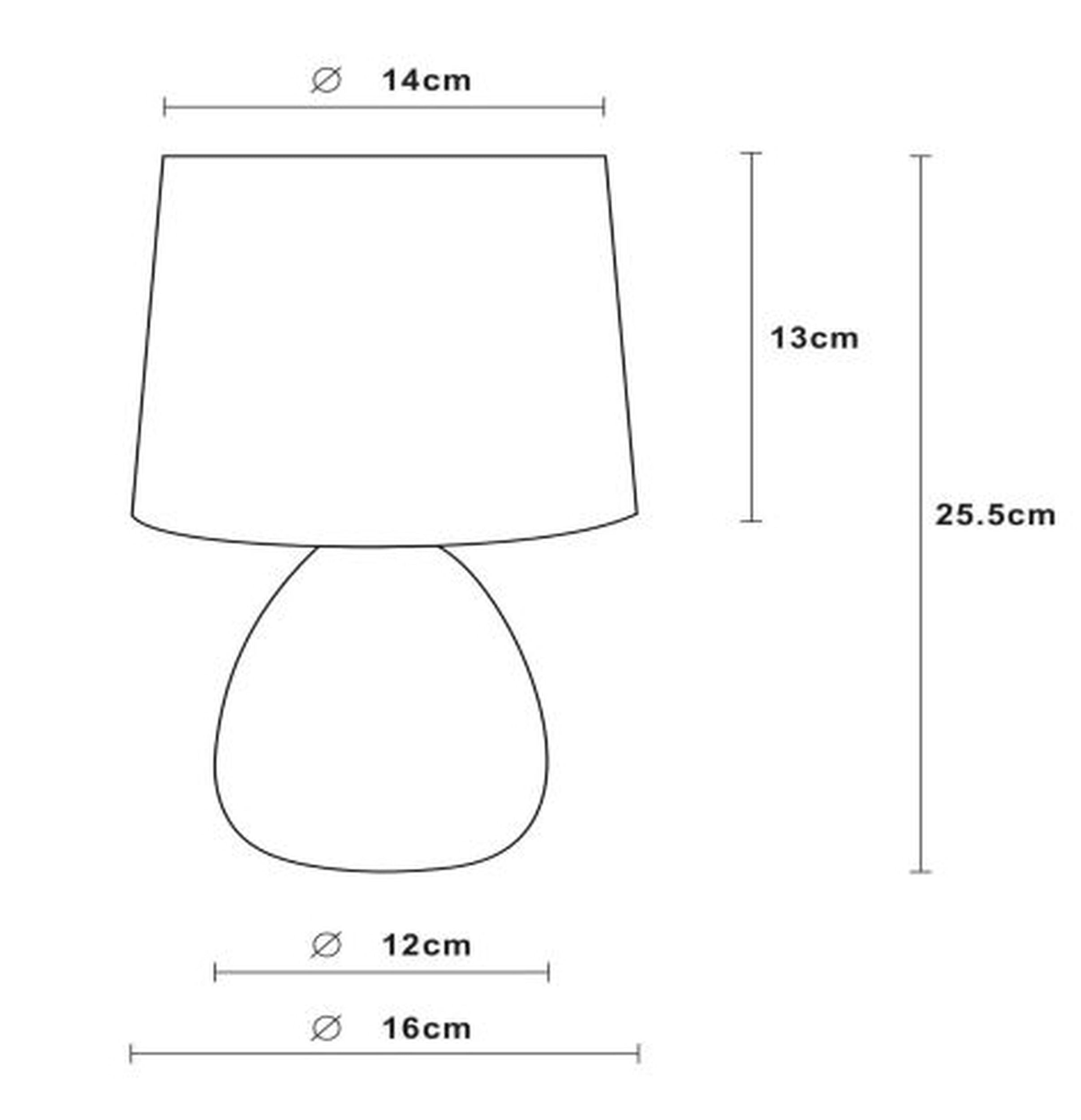 Lampa stołowa Marmo biała z marmurową podstawą