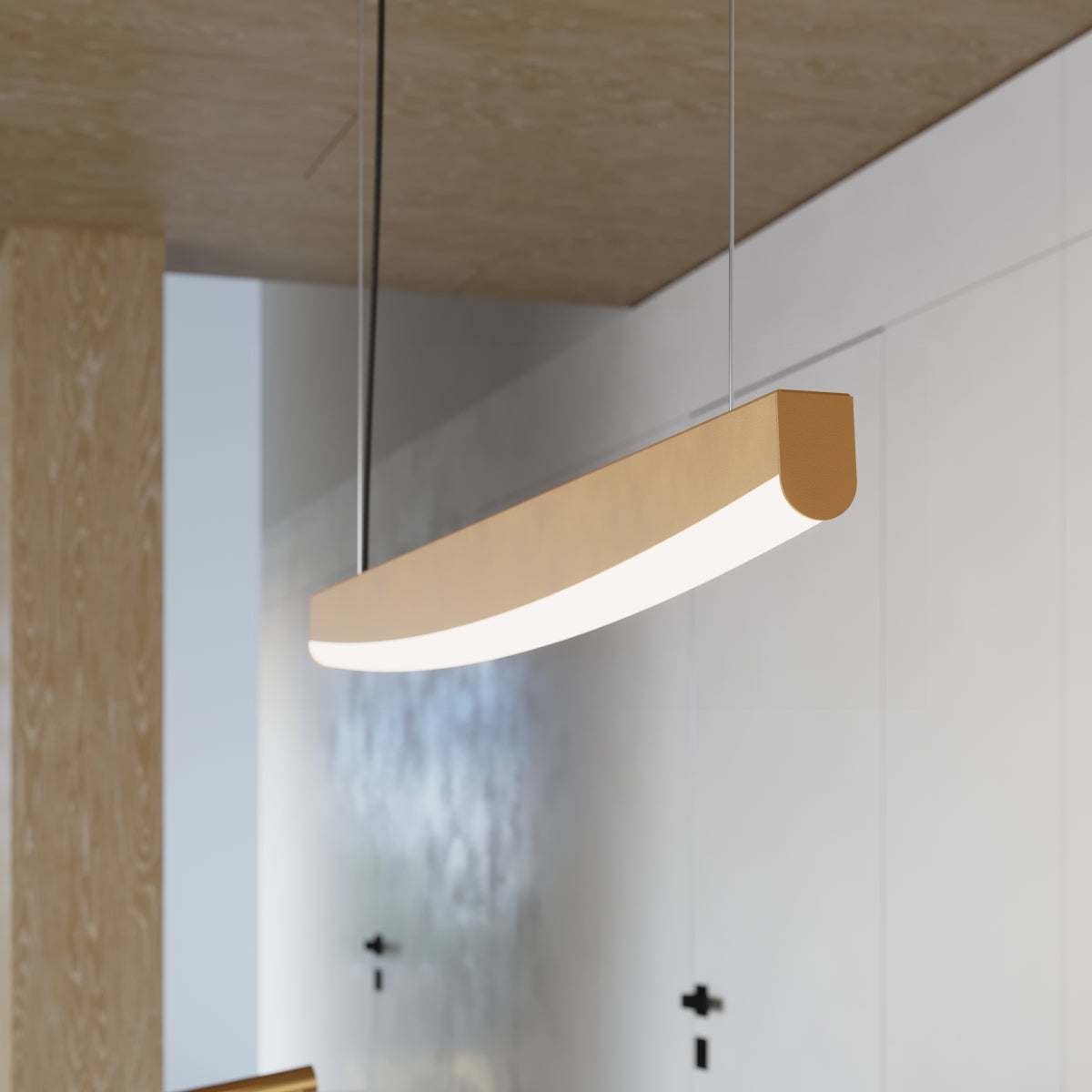 Lampa wisząca Jorun LED 150 cm złota 3000K