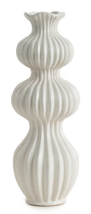 Wazon Sequis ceramiczny kremowy